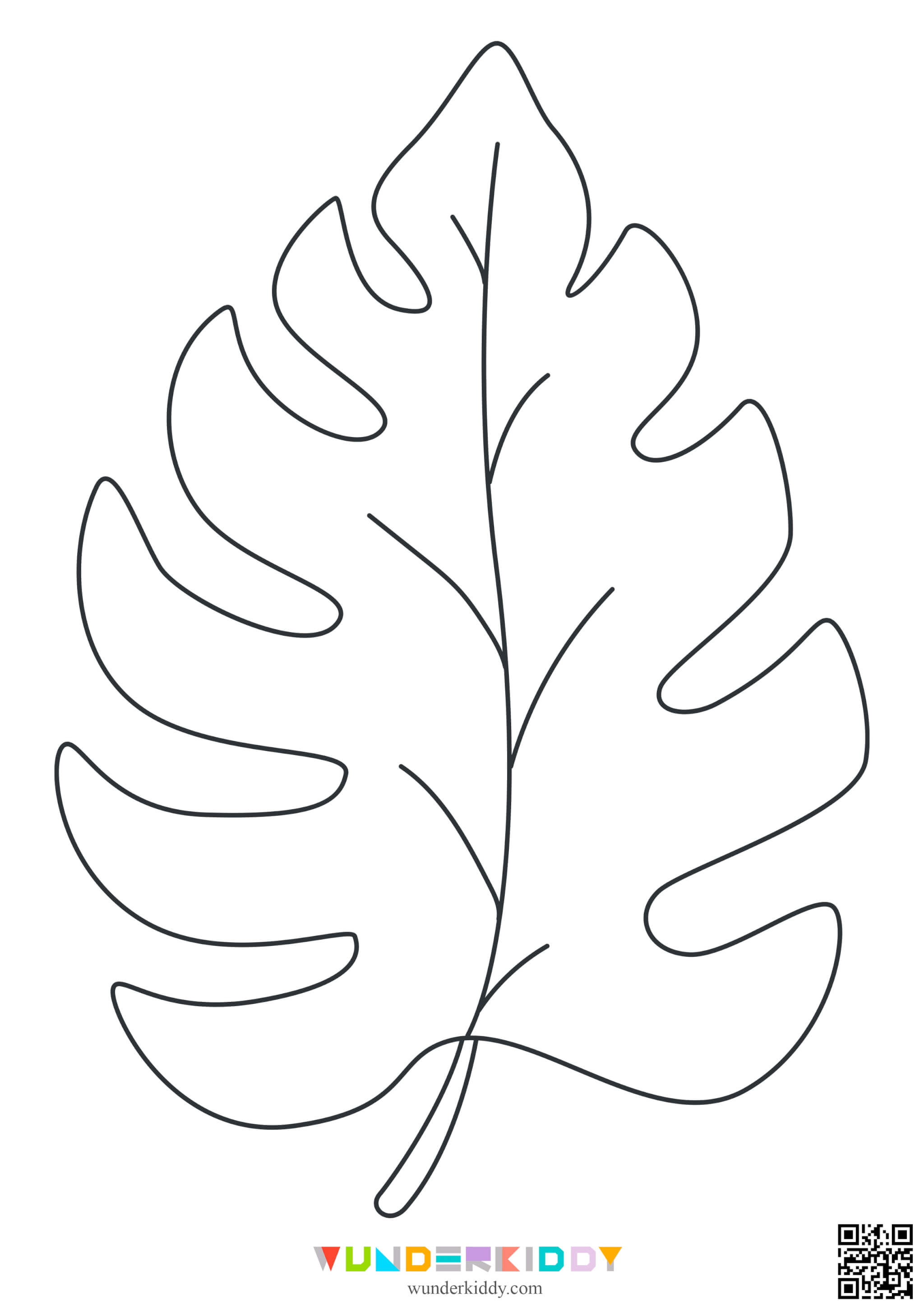 Шаблон «Осіннє листя» для виробів - Зображення 2