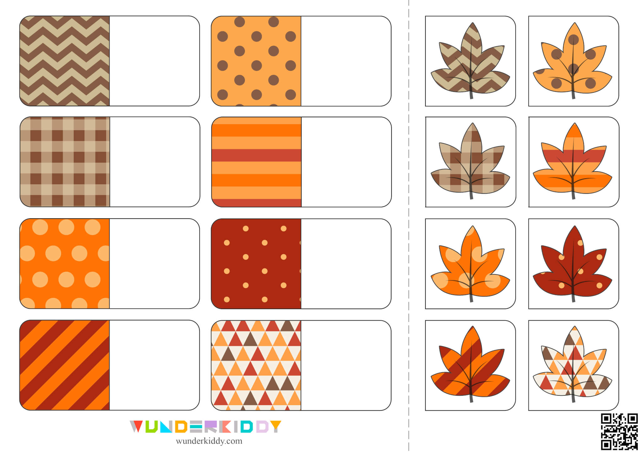 Fall Leaves Pattern Matching Activity - Image 4