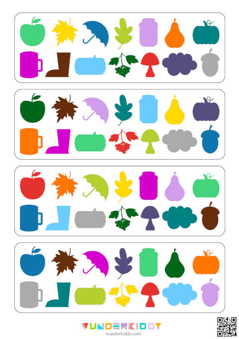 Fall Theme Forefinger Gym Activity - Image 3