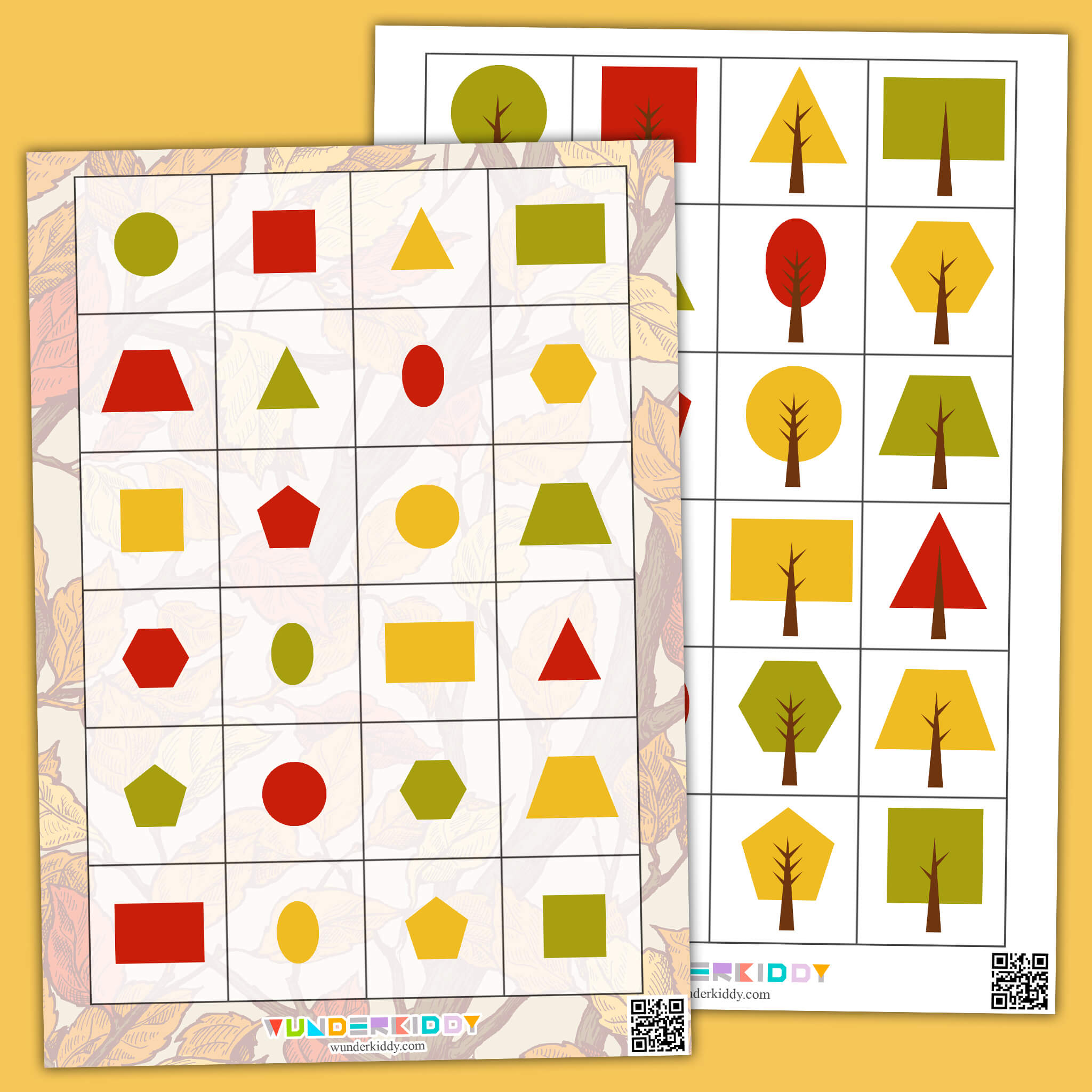 Fall Tree Shape Identification Activity