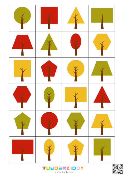 Fall Tree Shape Identification Activity - Image 3