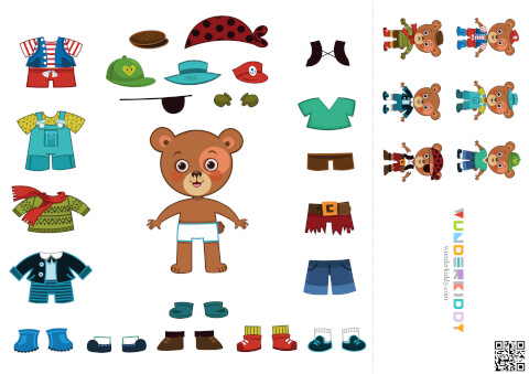 Paper Doll Bear Family - Image 4