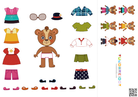 Paper Doll Bear Family - Image 5
