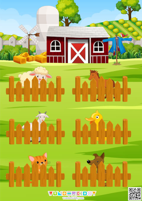 Дидактична гра «Тварини на фермі» - Зображення 3