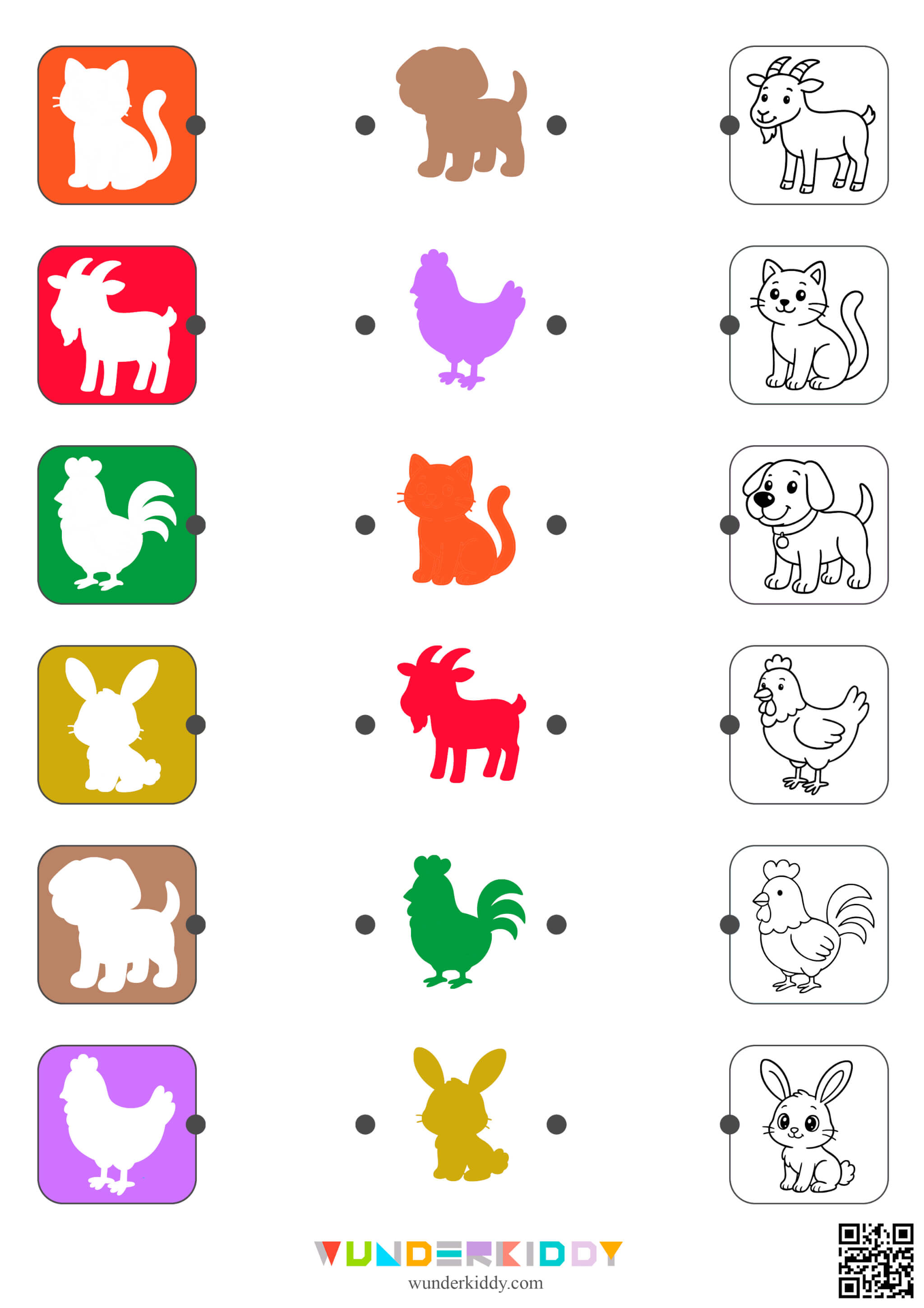 Farm Theme Matching Worksheet - Image 3
