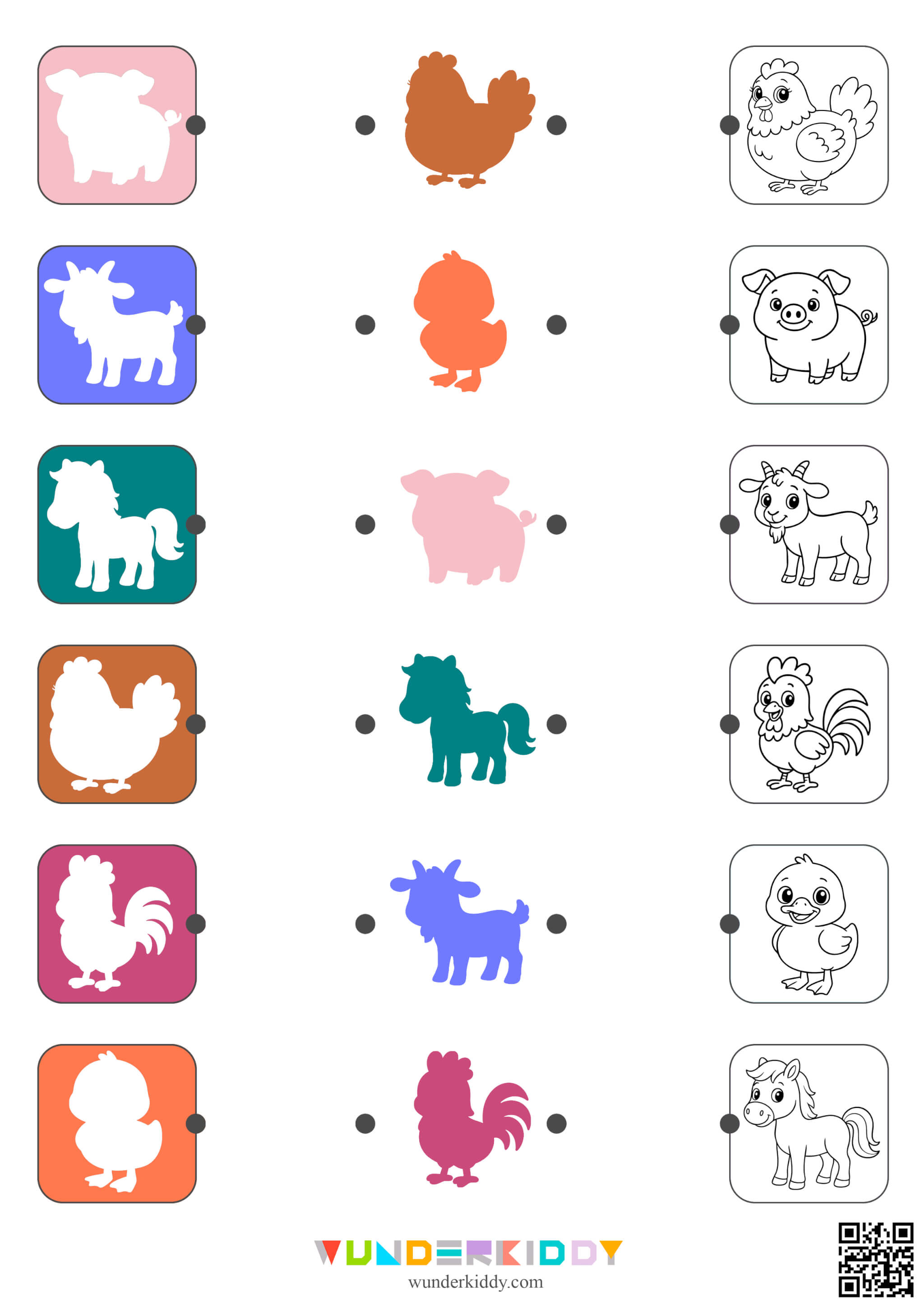 Farm Theme Matching Worksheet - Image 4