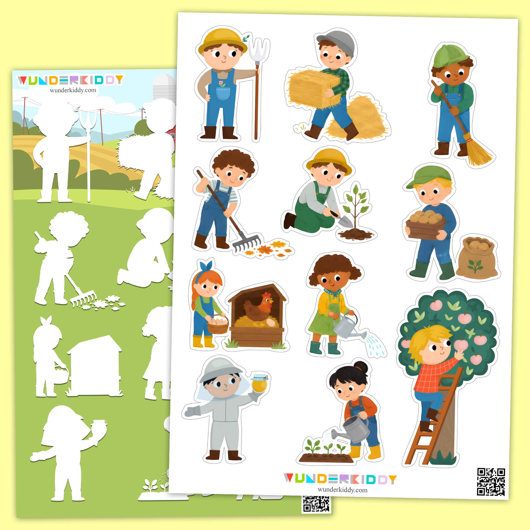 Help the Farmer: Matching Activity for Kids