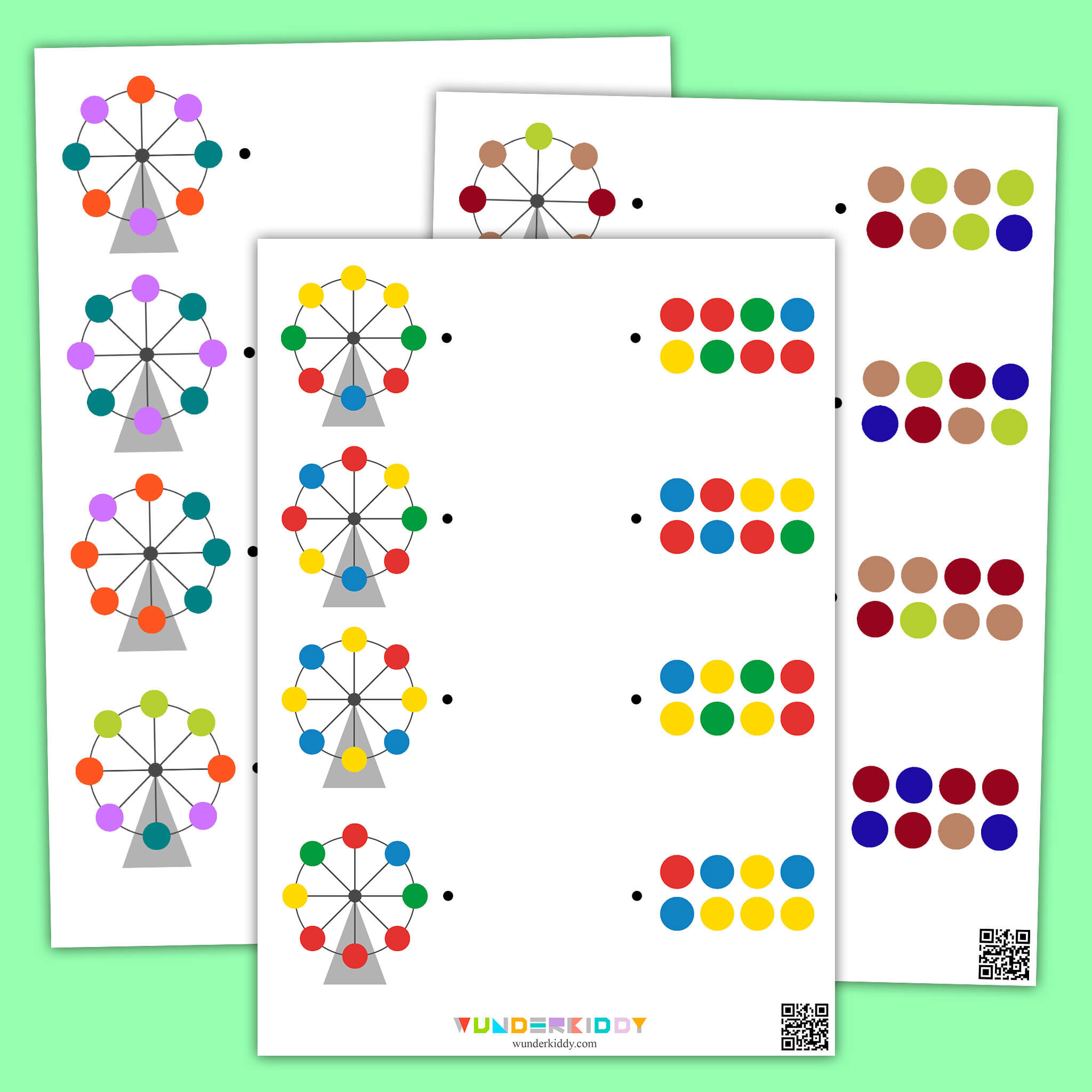 Ferris Wheel Visual Game for Kids