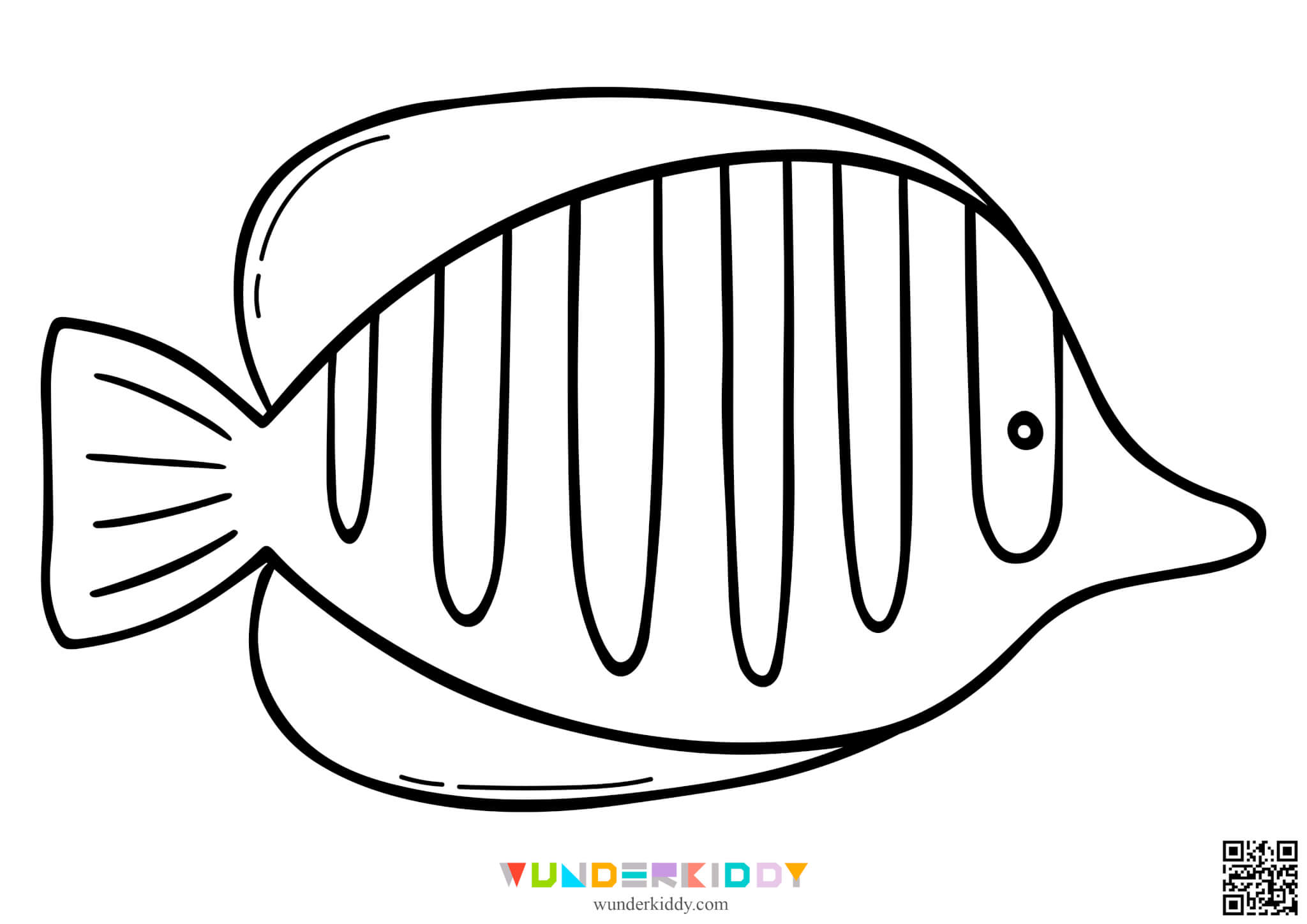 Розмальовки Риби для дітей - Зображення 6