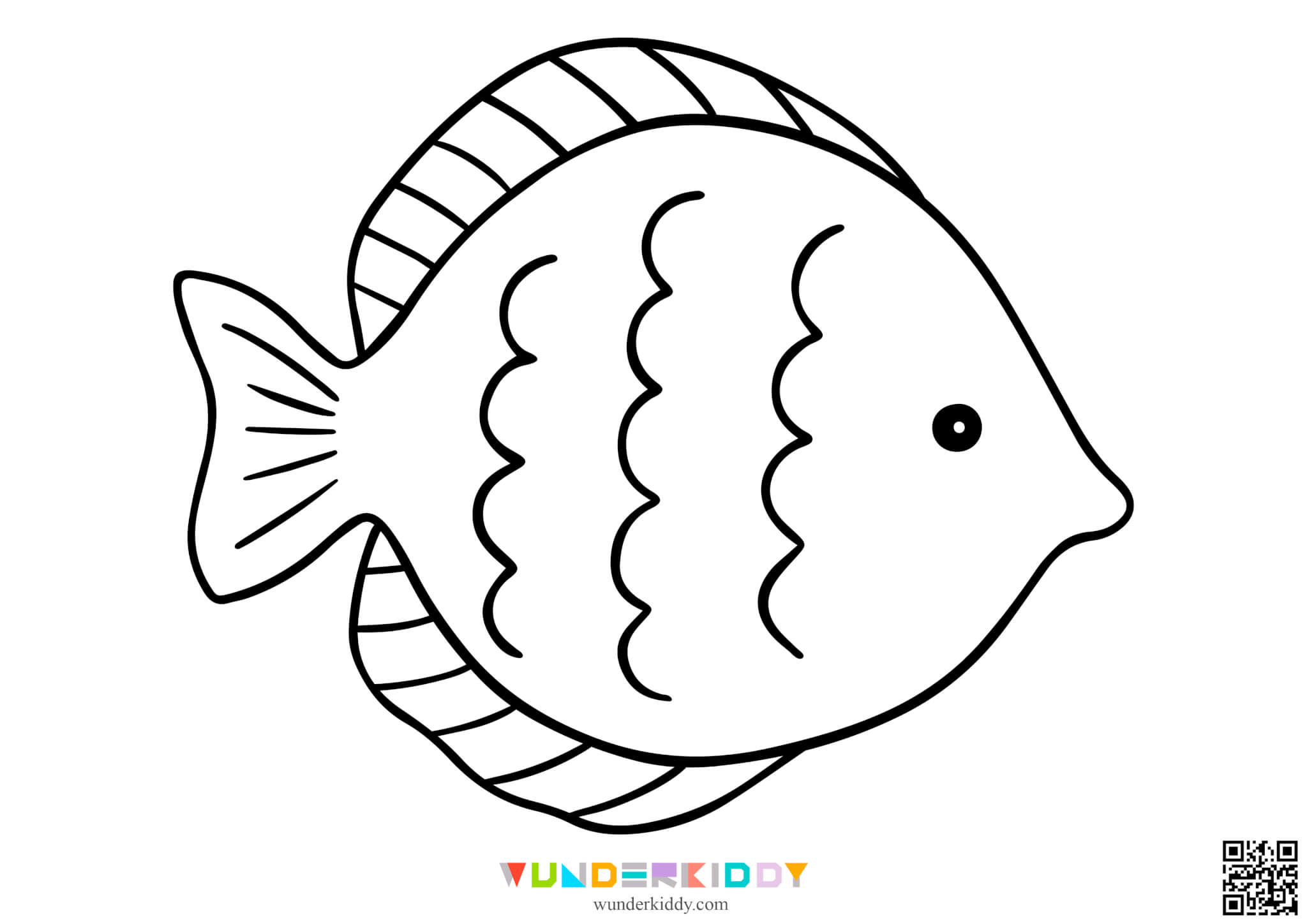 Розмальовки Риби для дітей - Зображення 7