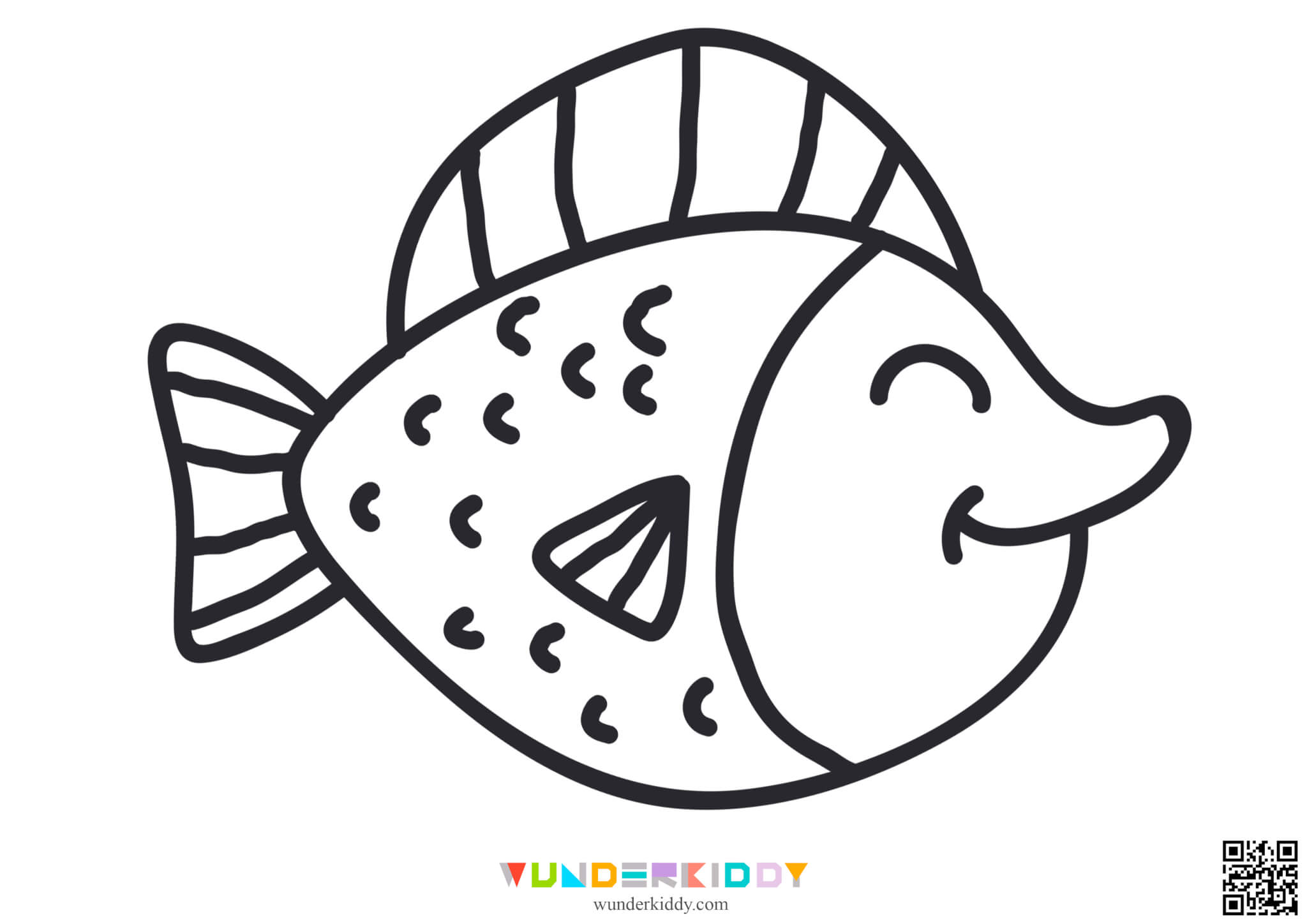Розмальовки Риби для дітей - Зображення 15