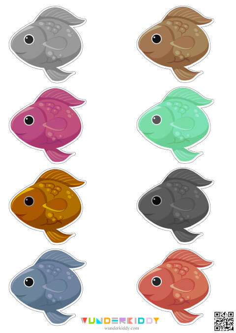 Дидактична гра «Рибки» для малюків - Зображення 3