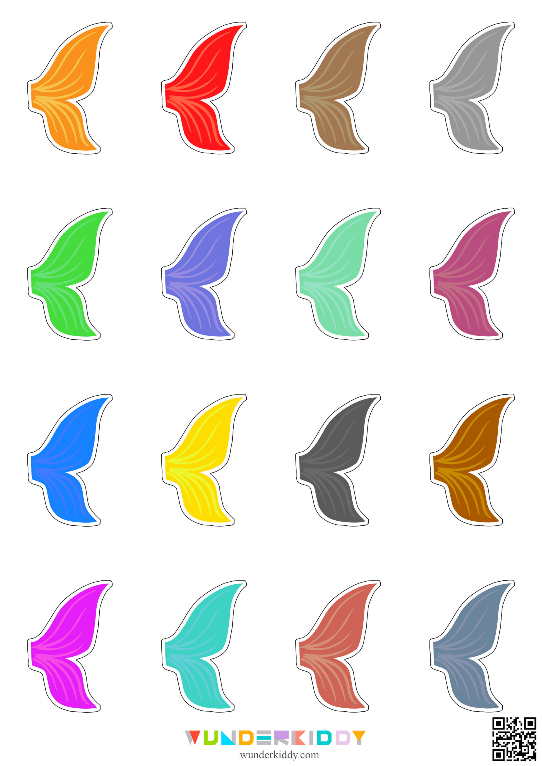 Activité d'association de couleurs à pinces – « Poissons » - Image 5