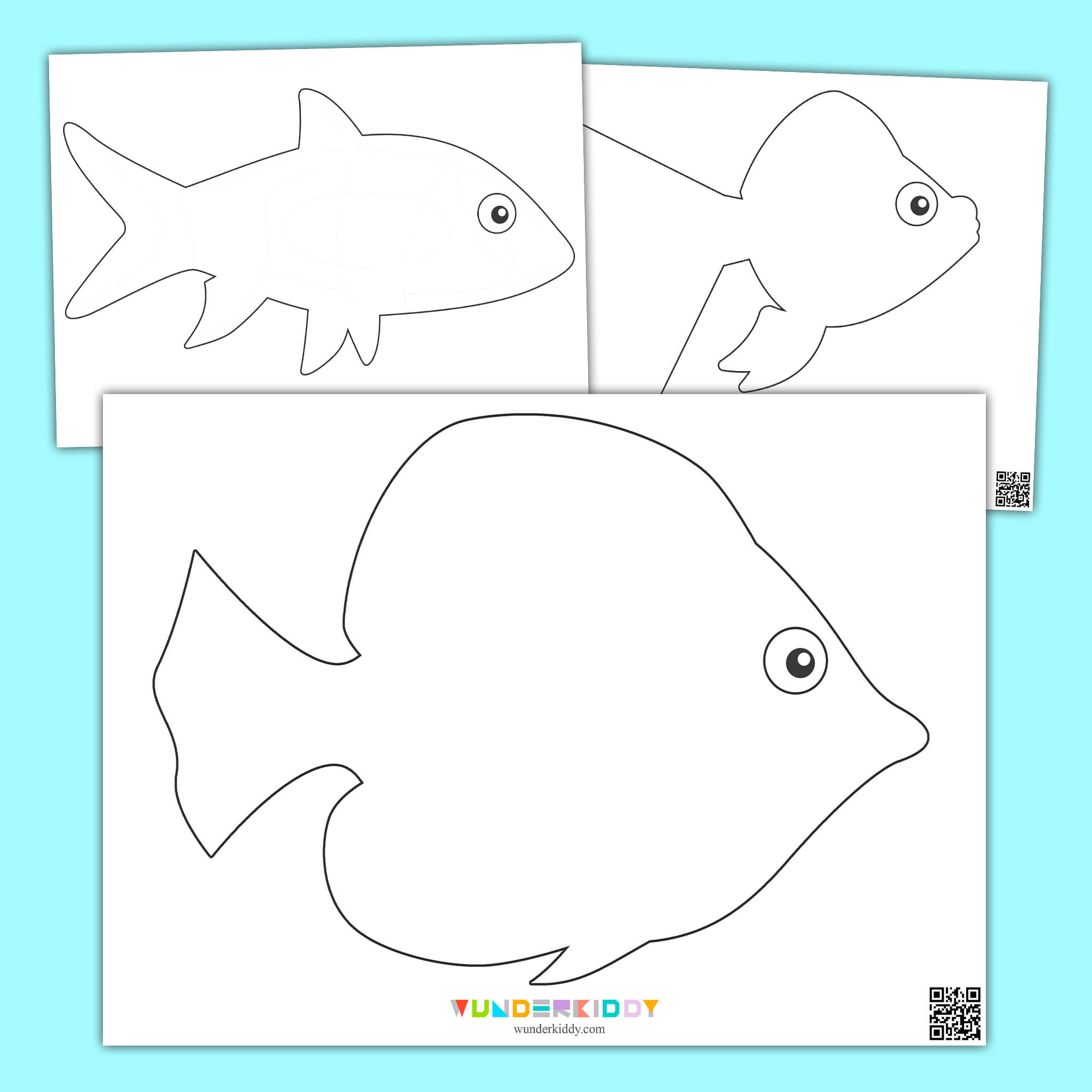 Fish Cutting Templates for Craft