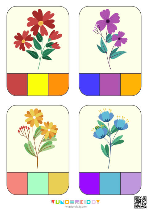 Spring Flower Color Match Game - Image 2