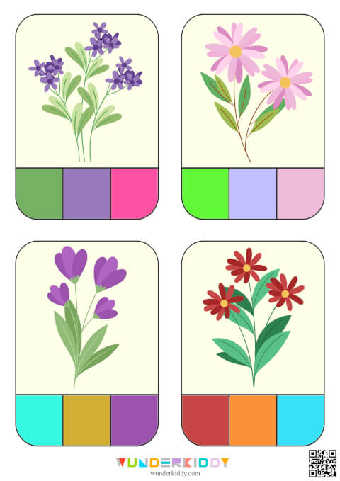 Spring Flower Color Match Game - Image 3