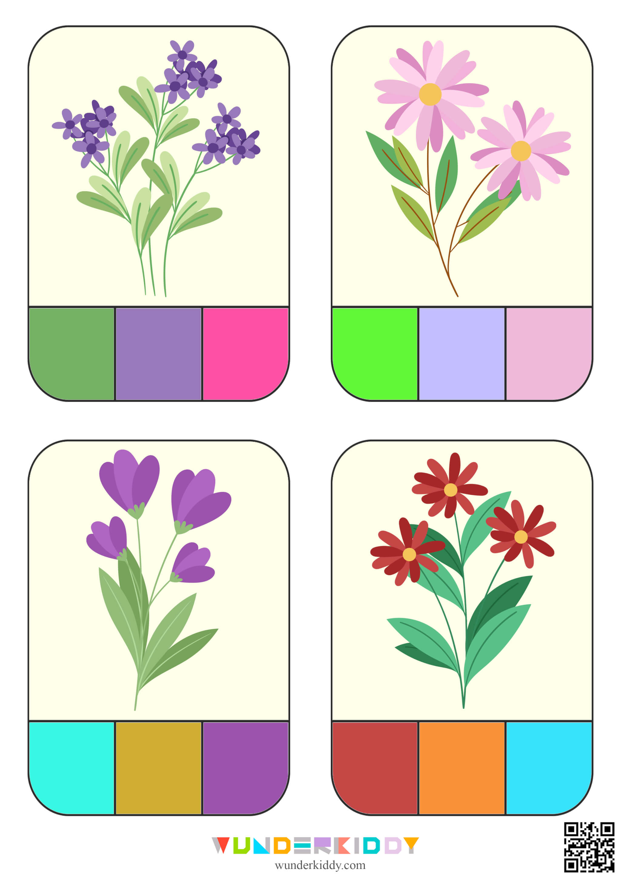 Spring Flower Color Match Game - Image 3