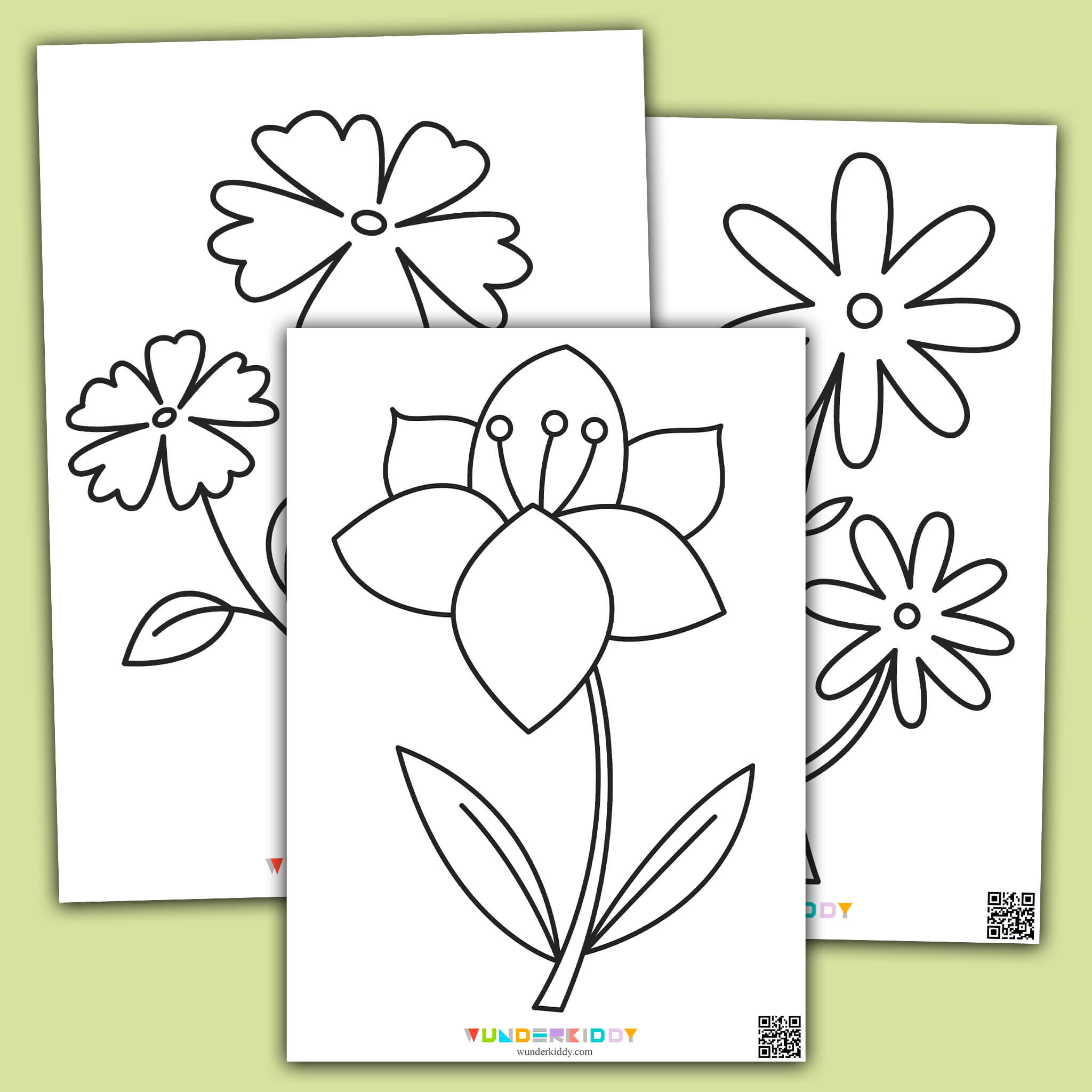 Розмальовки «Весняні квіти»