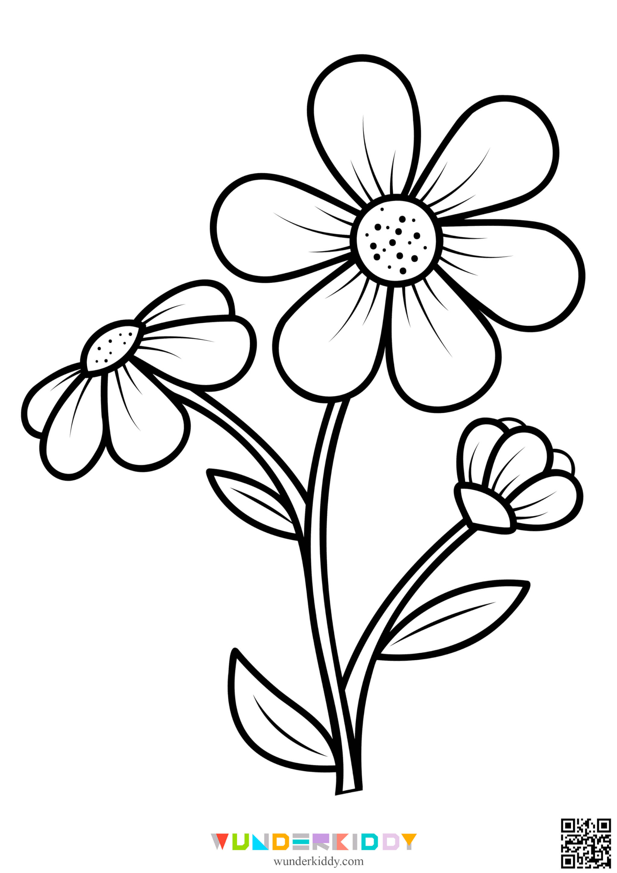 Flower Printable Coloring Pages - Image 2