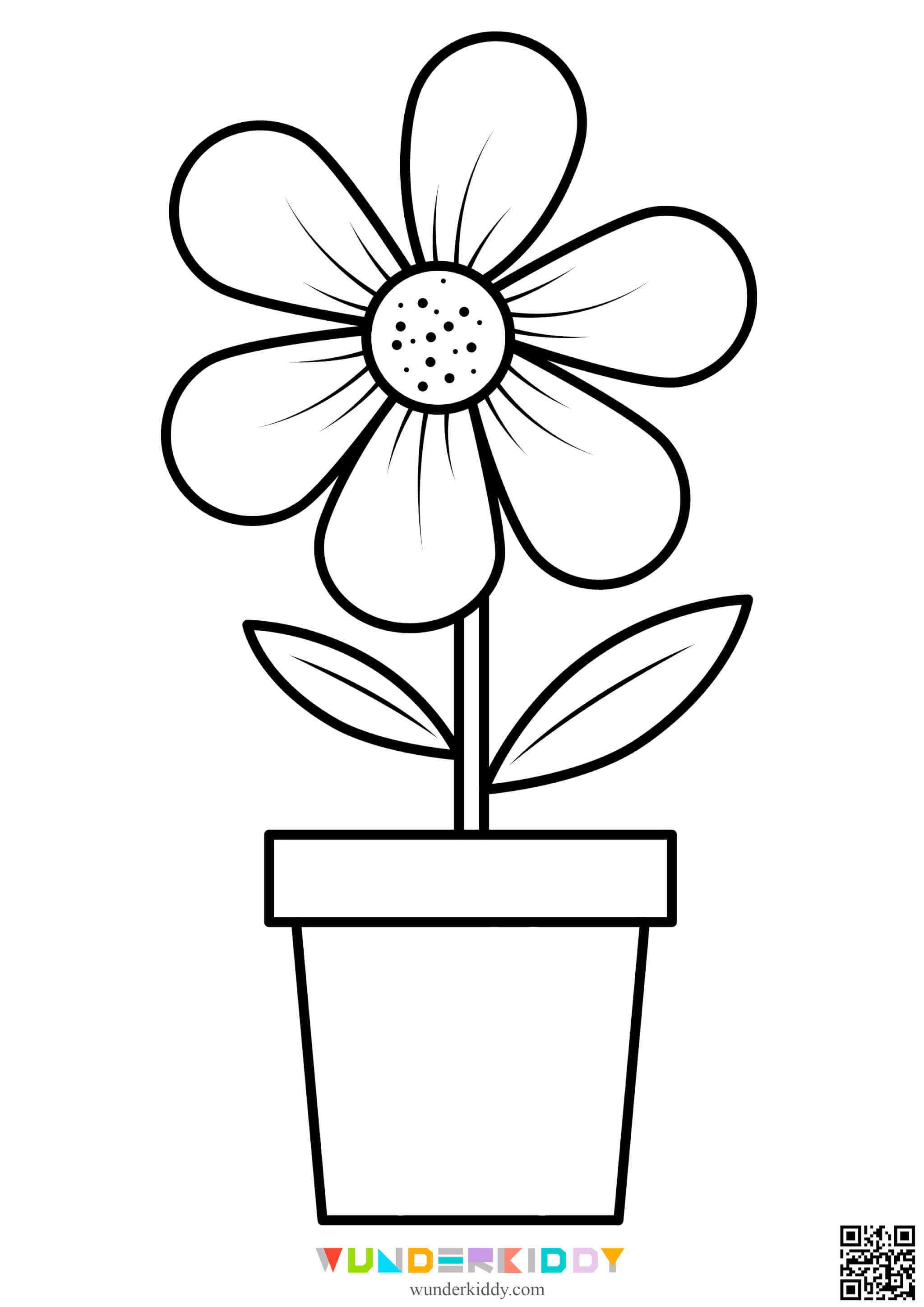 Flower Printable Coloring Pages - Image 3