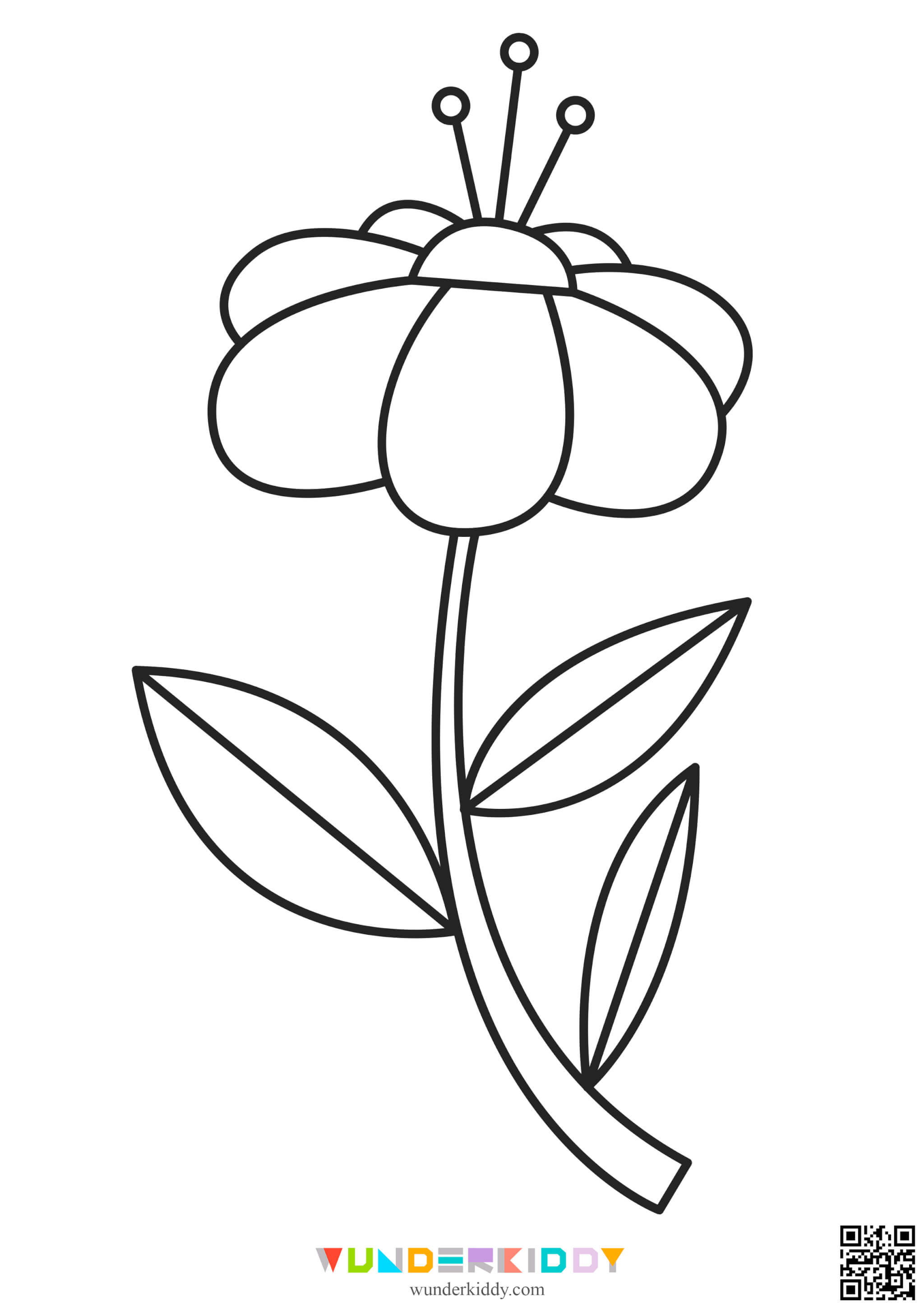 Flower Printable Coloring Pages - Image 5