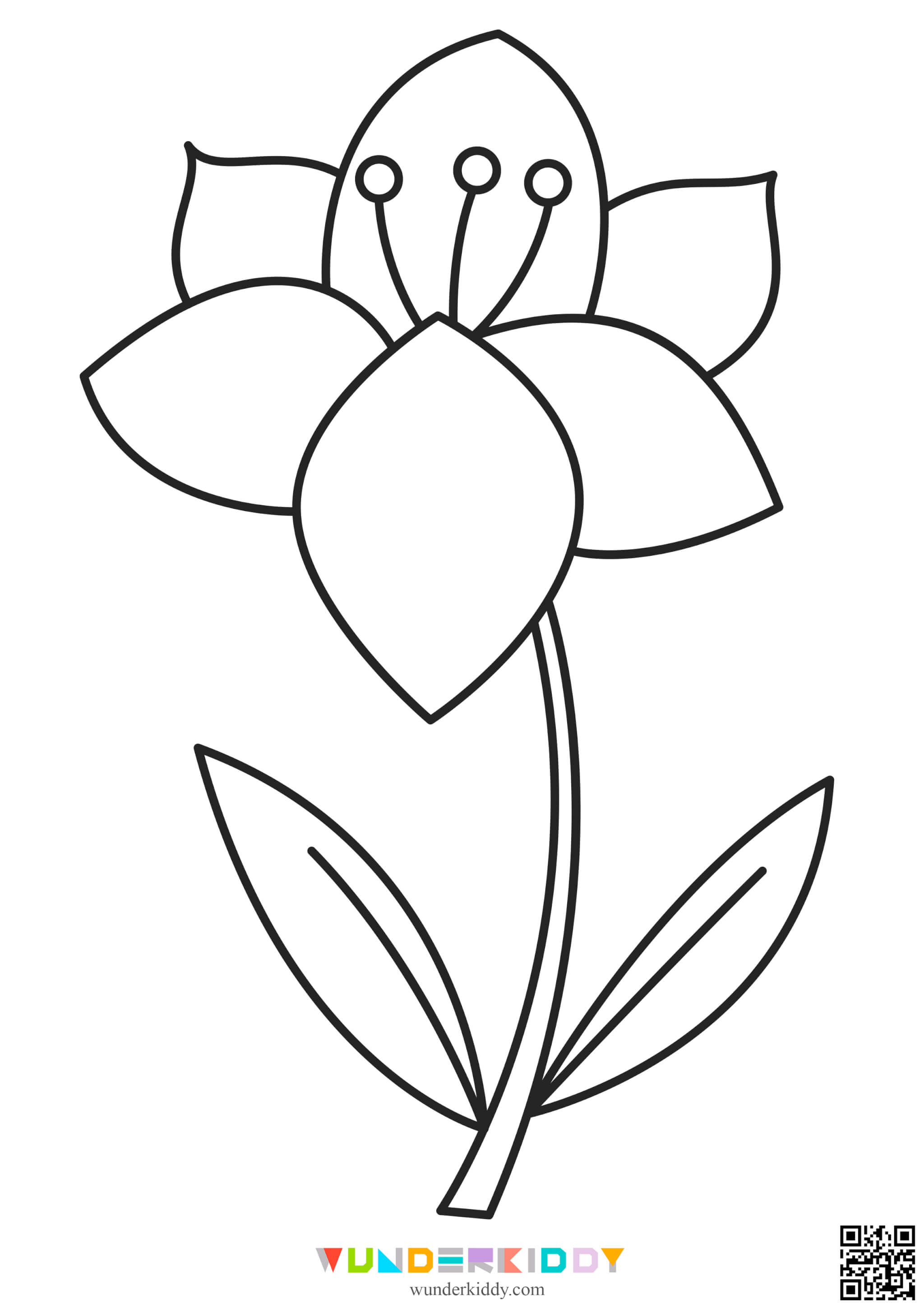 Flower Printable Coloring Pages - Image 6