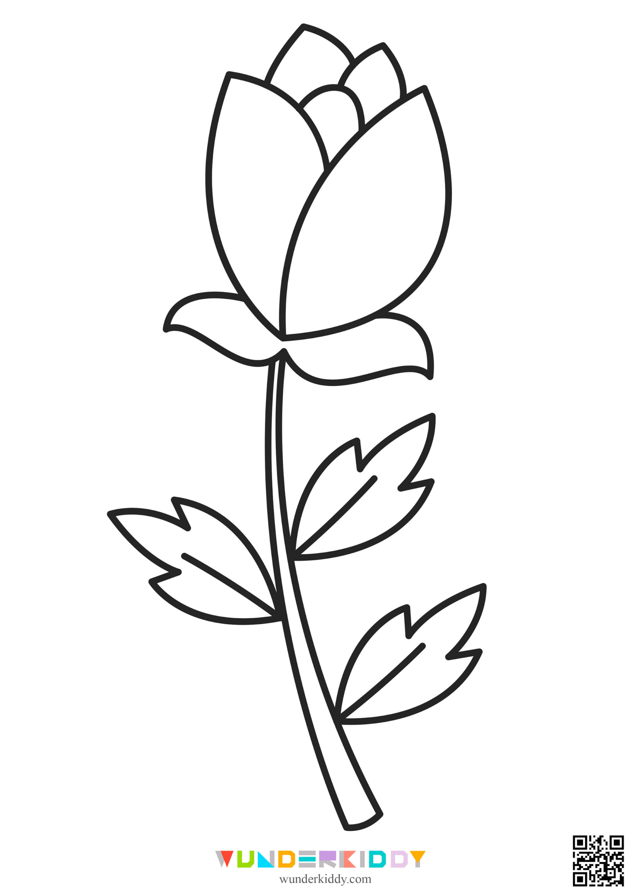 Flower Printable Coloring Pages - Image 7