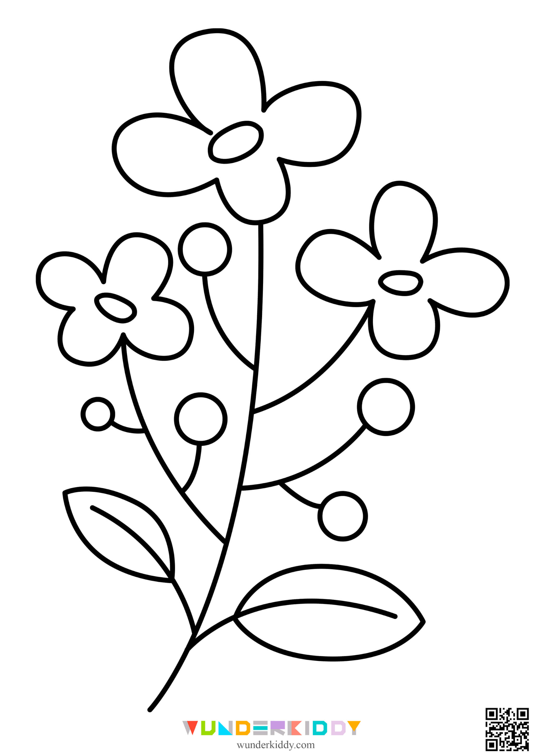 Flower Printable Coloring Pages - Image 13