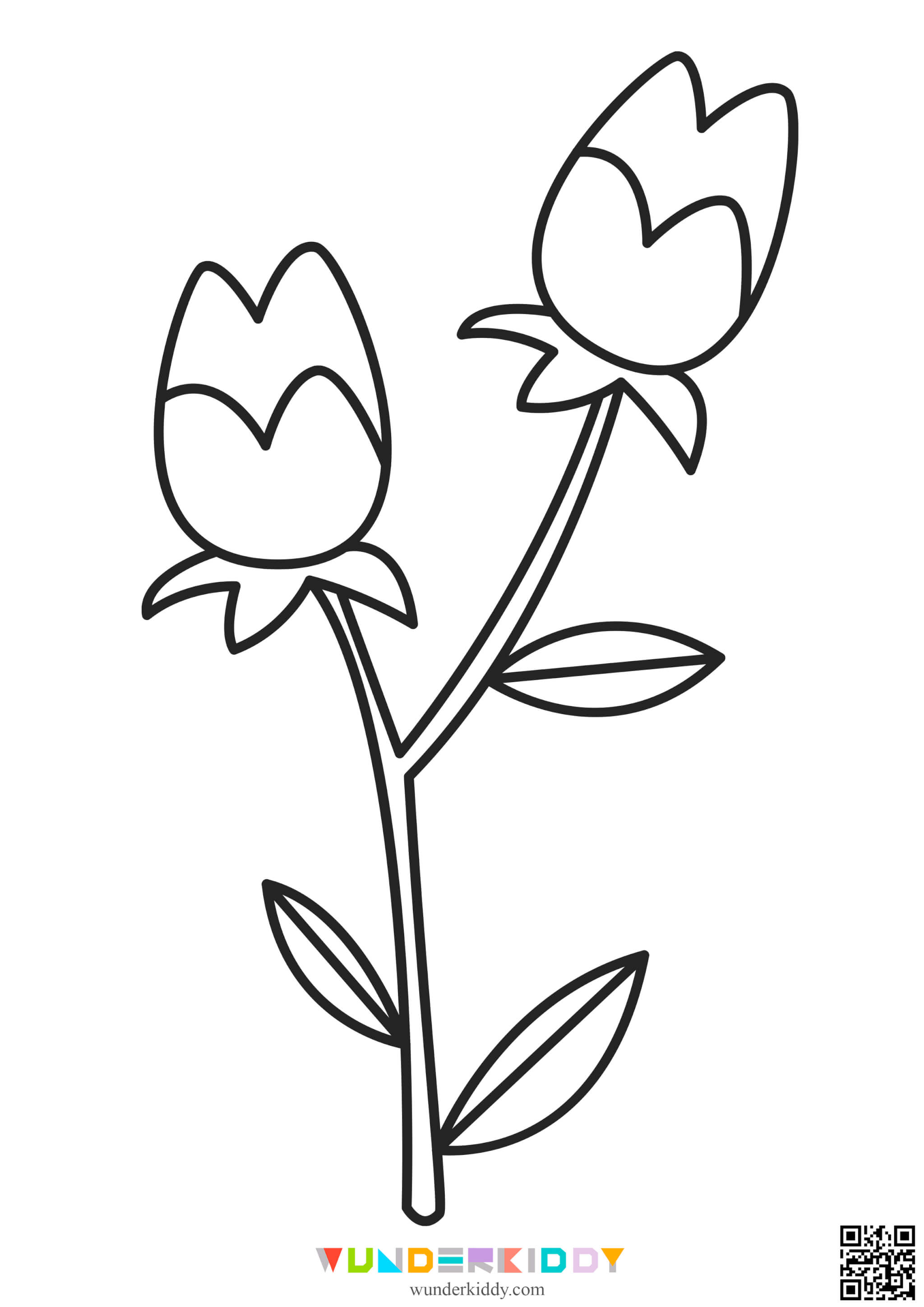 Flower Printable Coloring Pages - Image 14