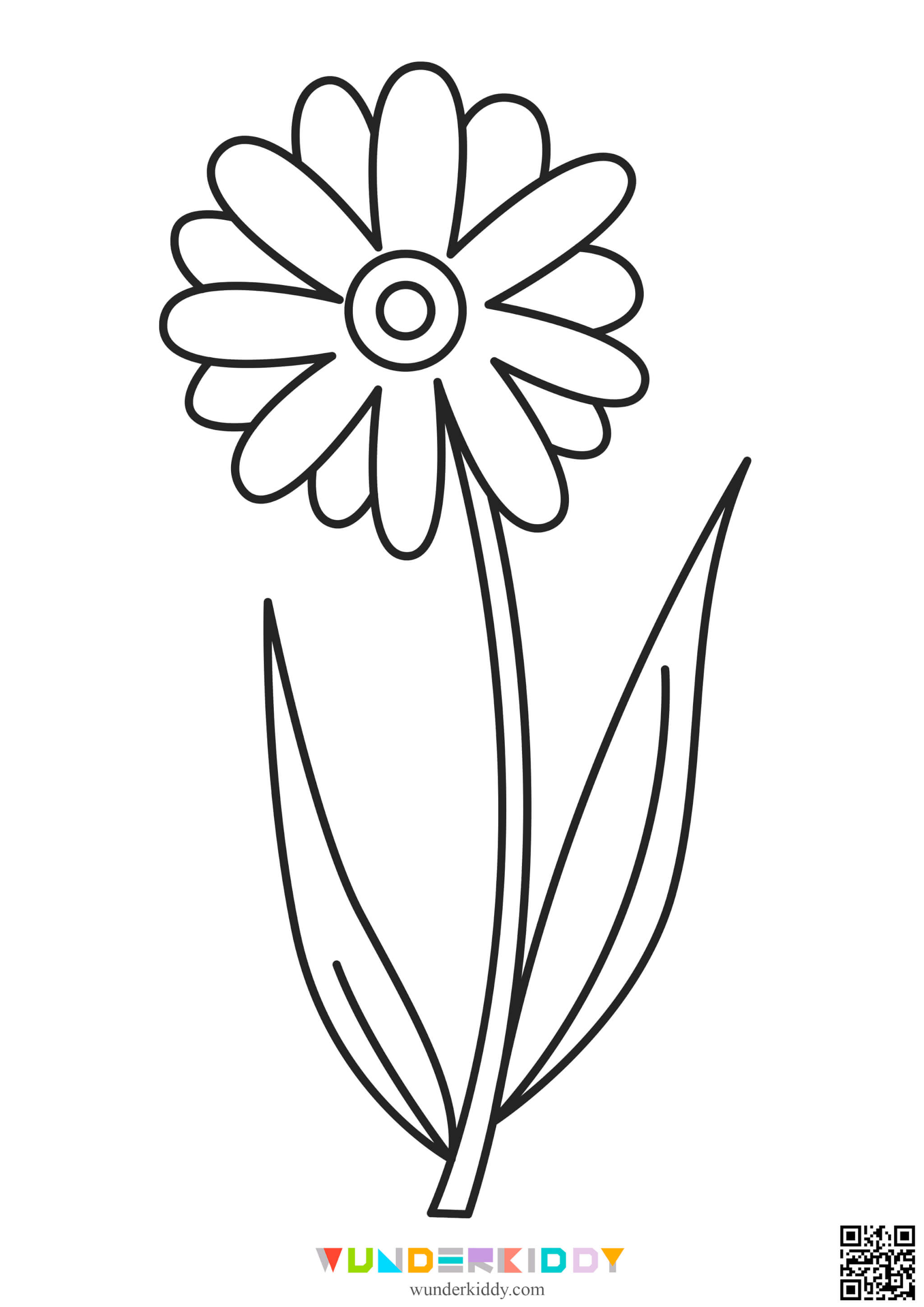 Flower Printable Coloring Pages - Image 15
