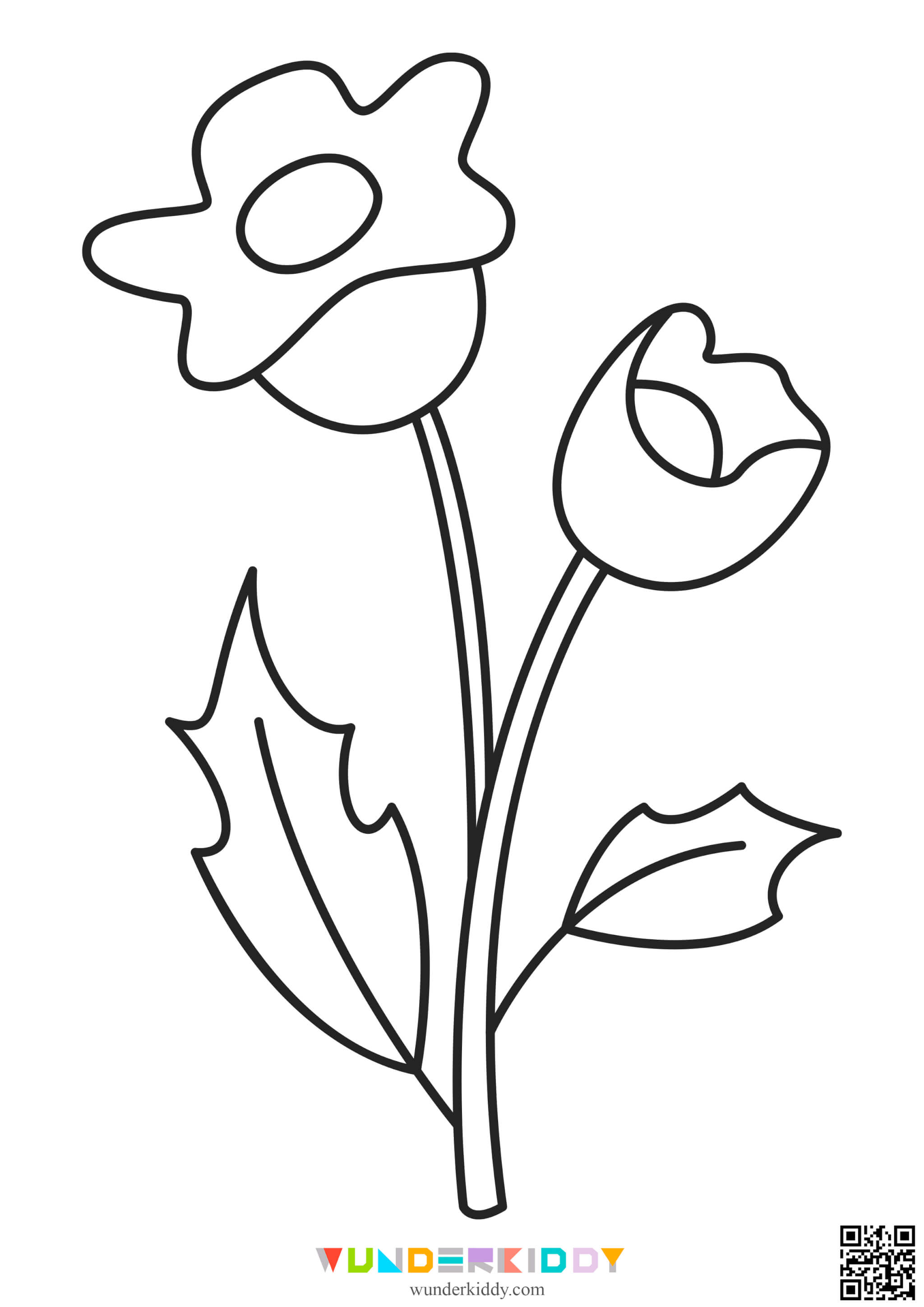 Flower Printable Coloring Pages - Image 16