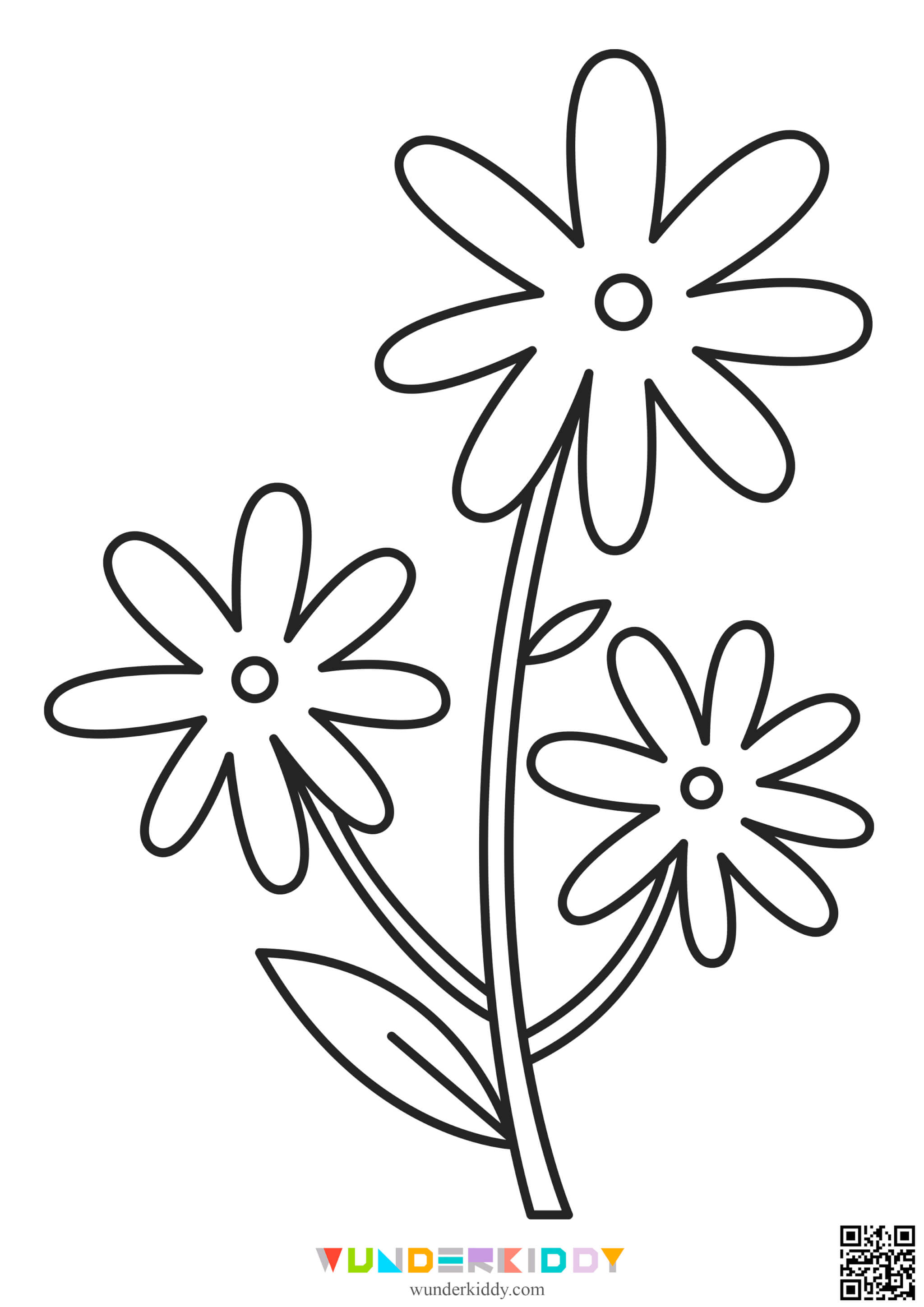 Flower Printable Coloring Pages - Image 22