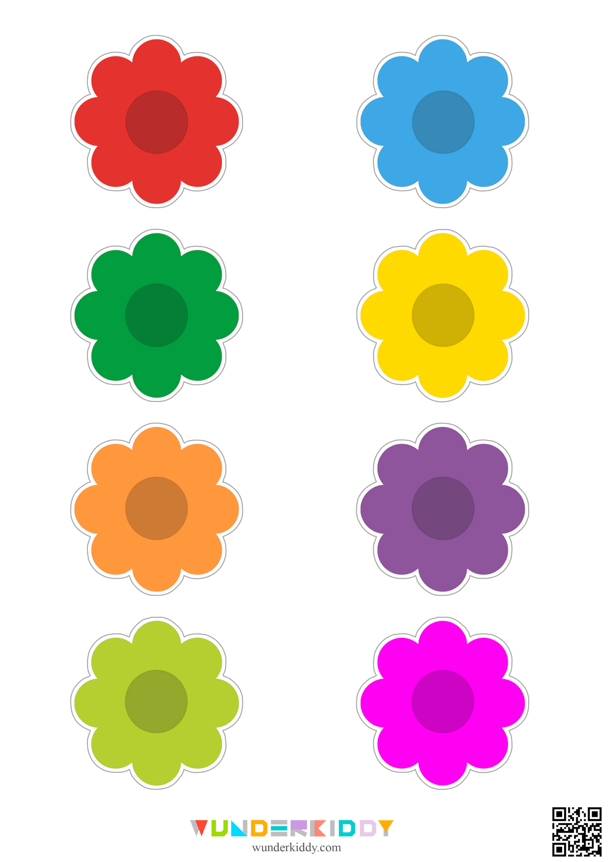 Учим цвета: расставь цветы по шаблону - Изображение 3