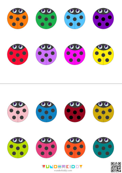 Flower and Ladybug Colour Match Activity - Image 5