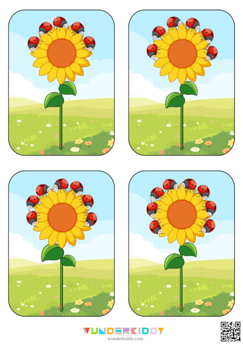 Flower and Ladybug Counting Cards 1-10 - Image 3