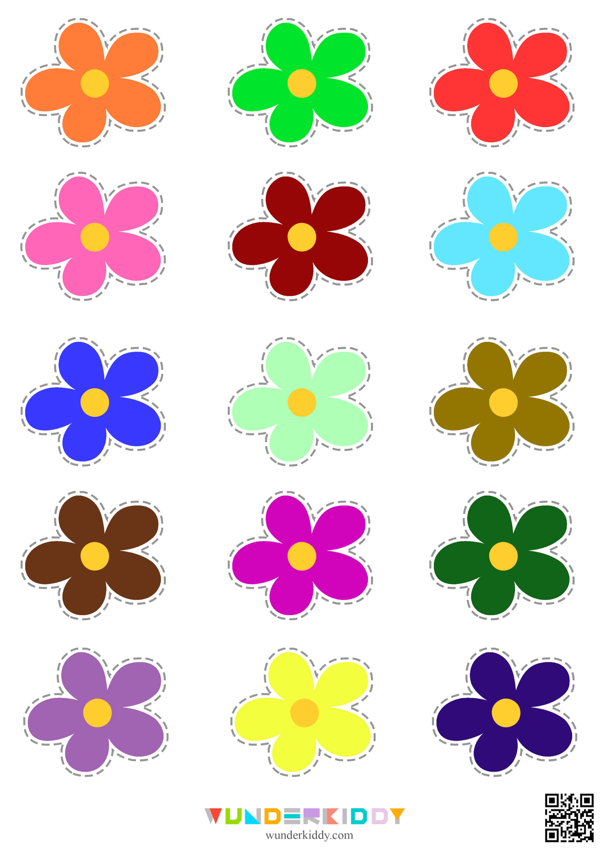 Activity sheet «Flowers and Vase»