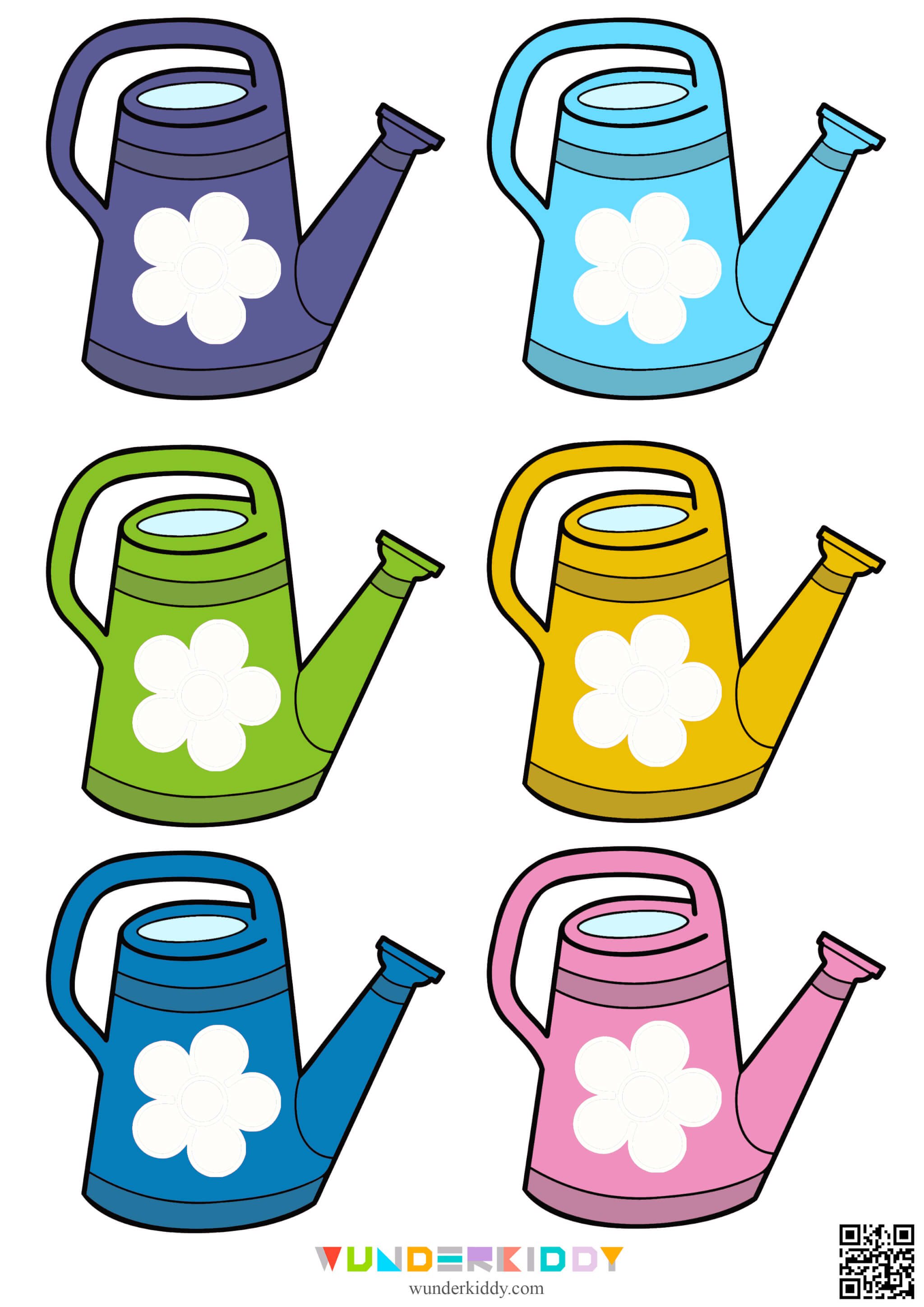 Activity sheet «Flower and Watering Can»