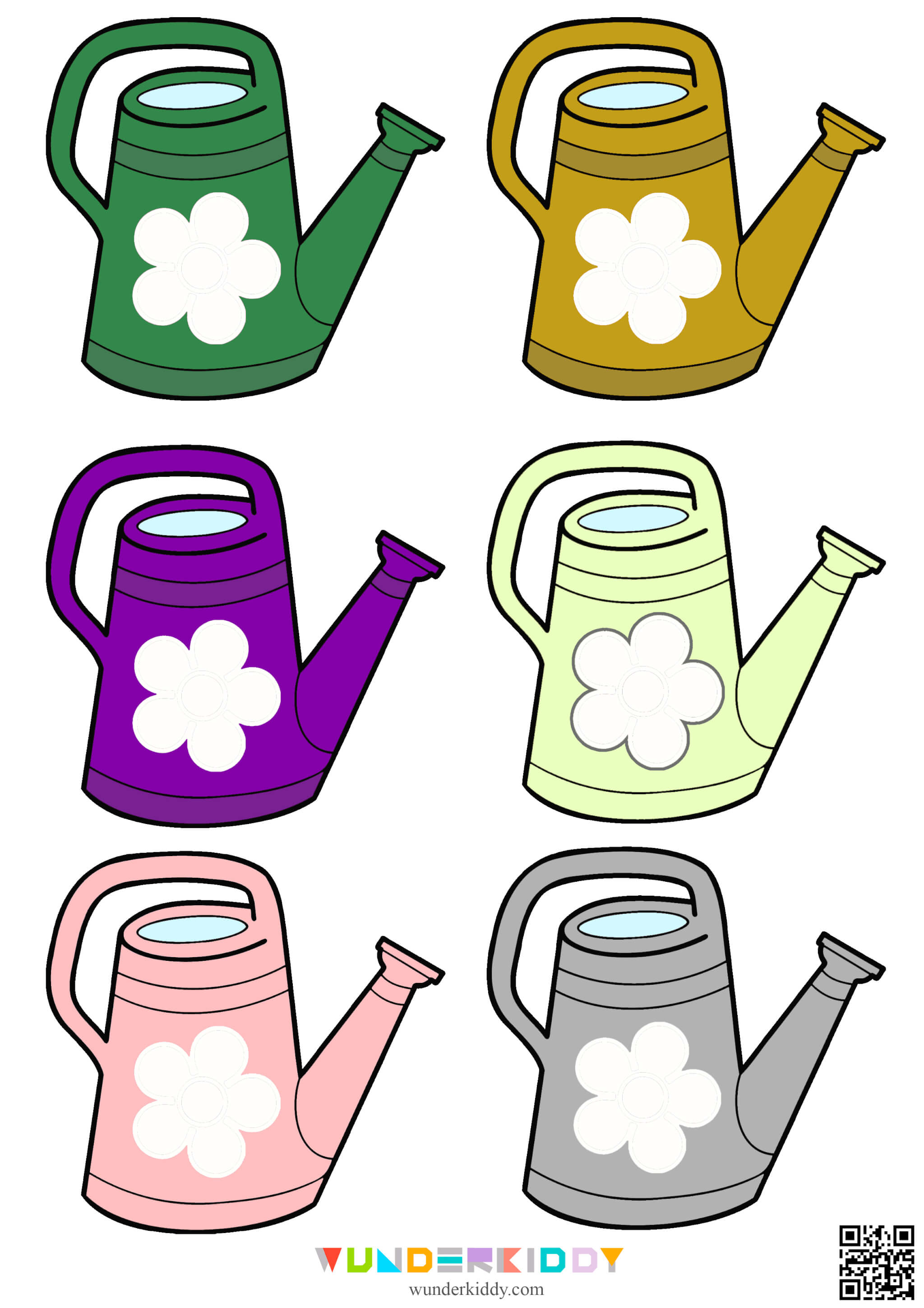 Activity sheet «Flower and Watering Can»