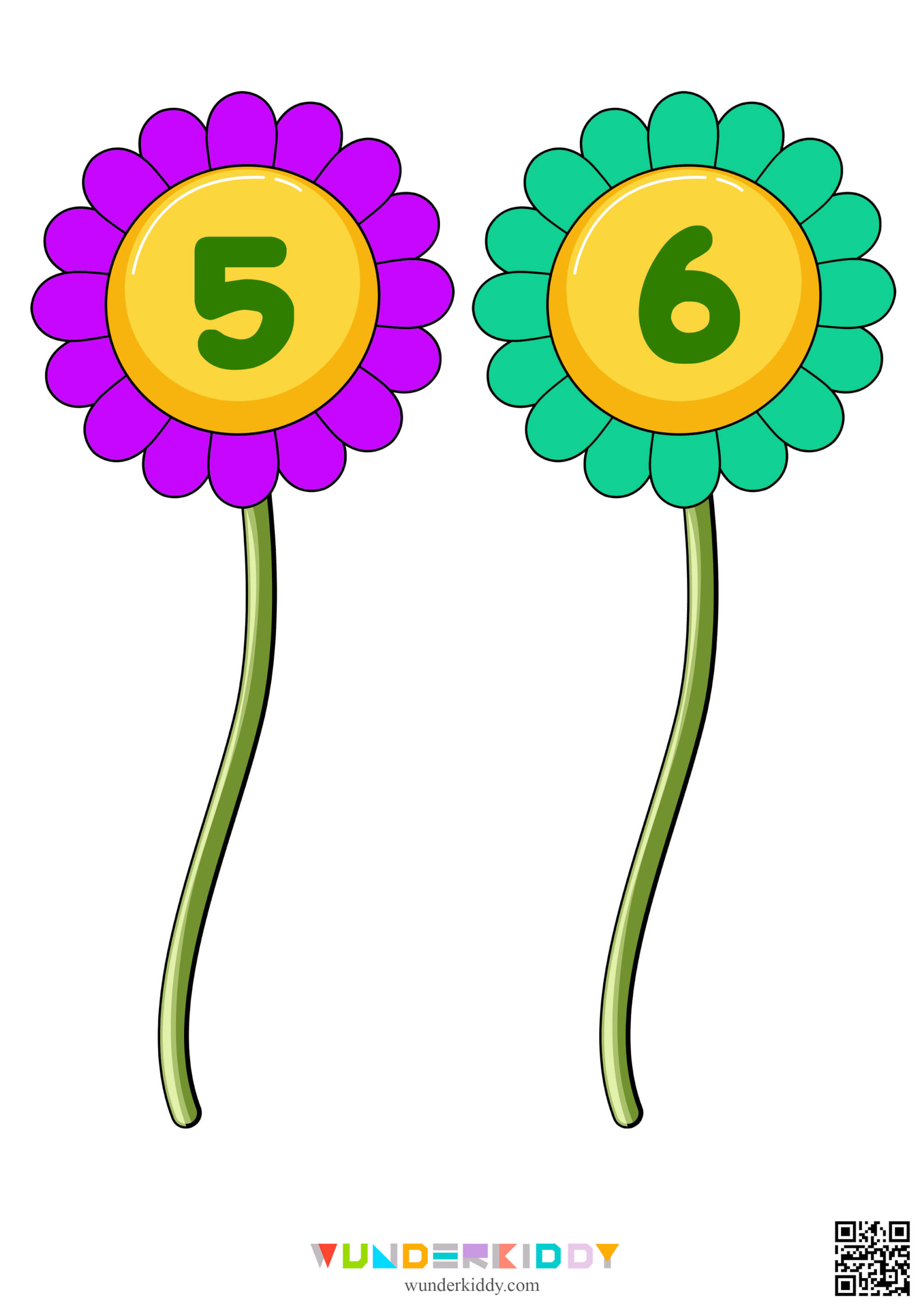 Математичне завдання «Квіти та листочки» для дошкільнят - Зображення 4