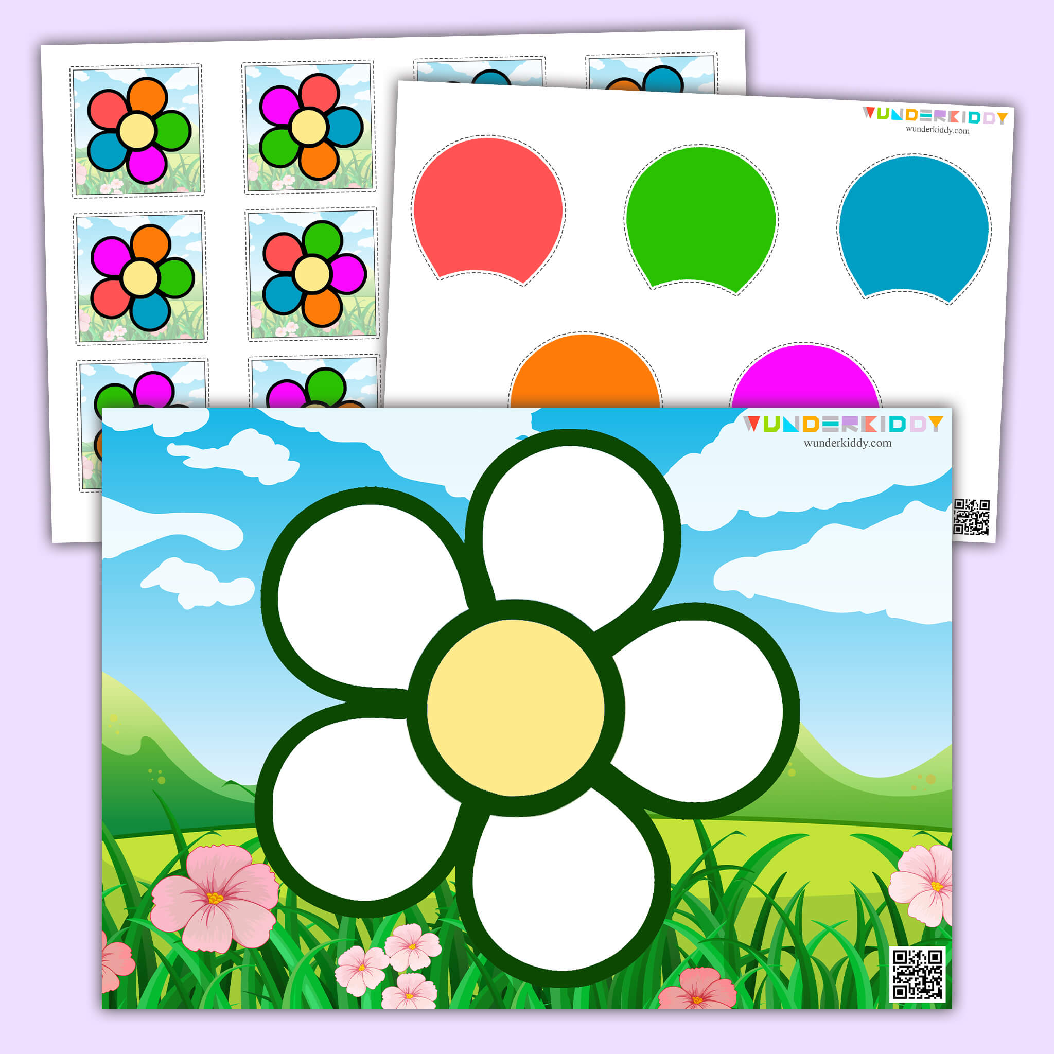 Дидактическая игра «Цветные лепестки - учим цвета»