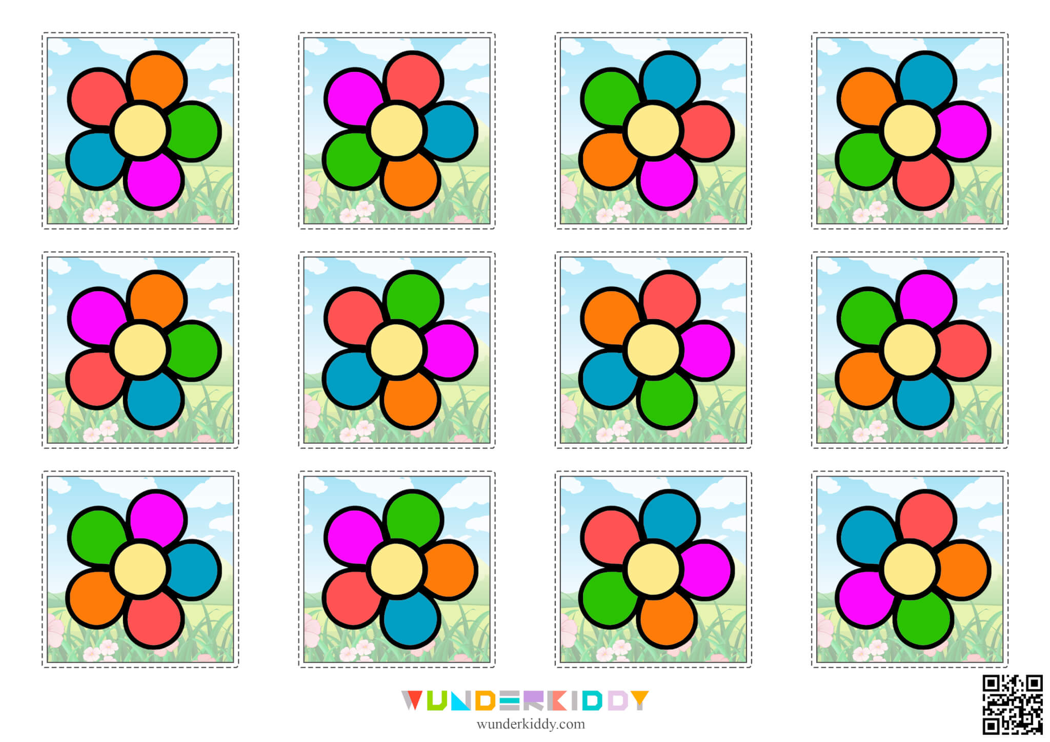Дидактическая игра «Цветные лепестки - учим цвета» - Изображение 4