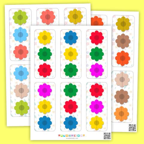 Дидактическая игра «Цветочные половинки» - Изображение 2