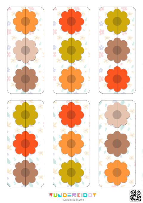 Дидактическая игра «Цветочные половинки» - Изображение 7