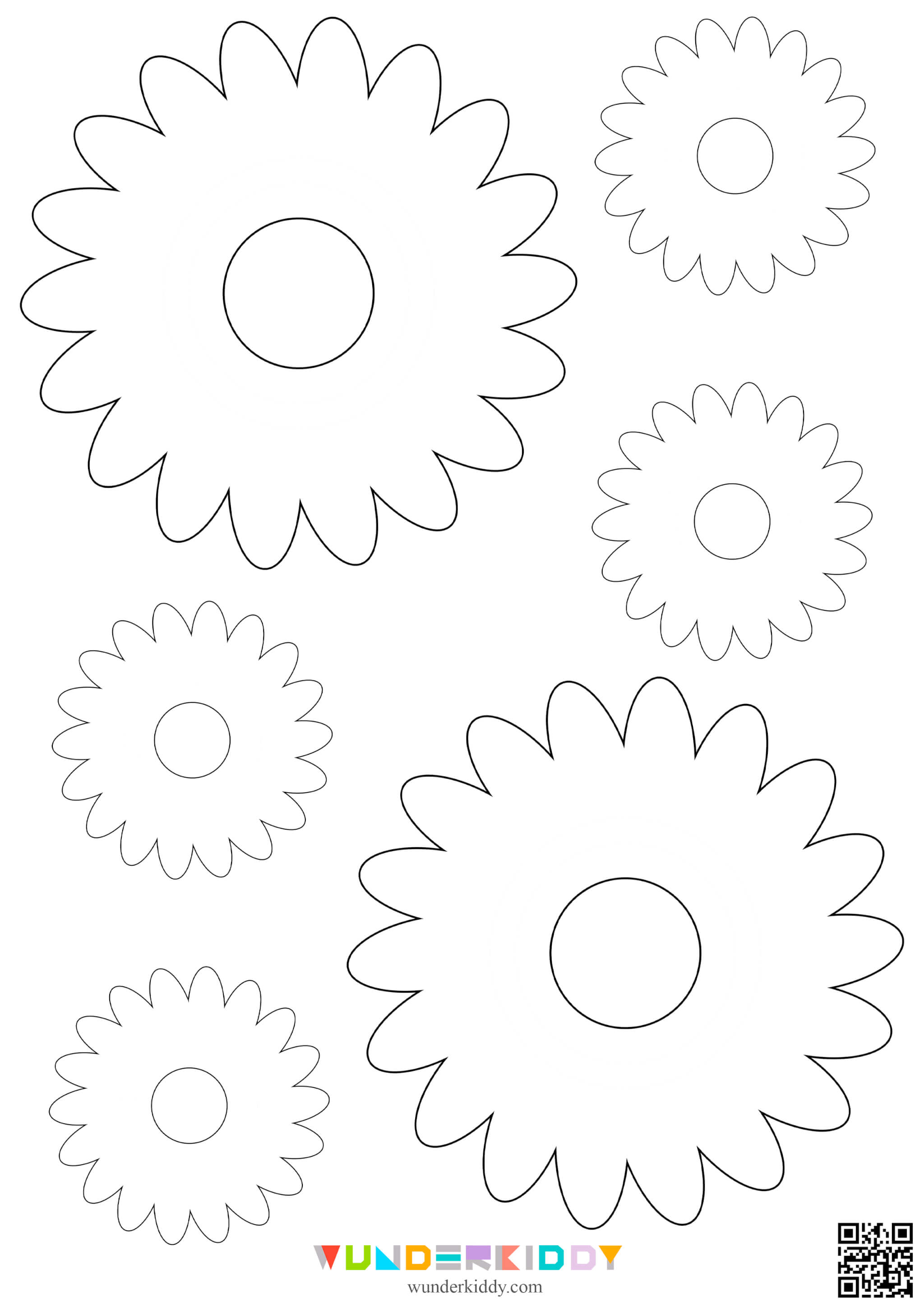 Blumen Schablonen zum Basteln aus Papier - Bild 9