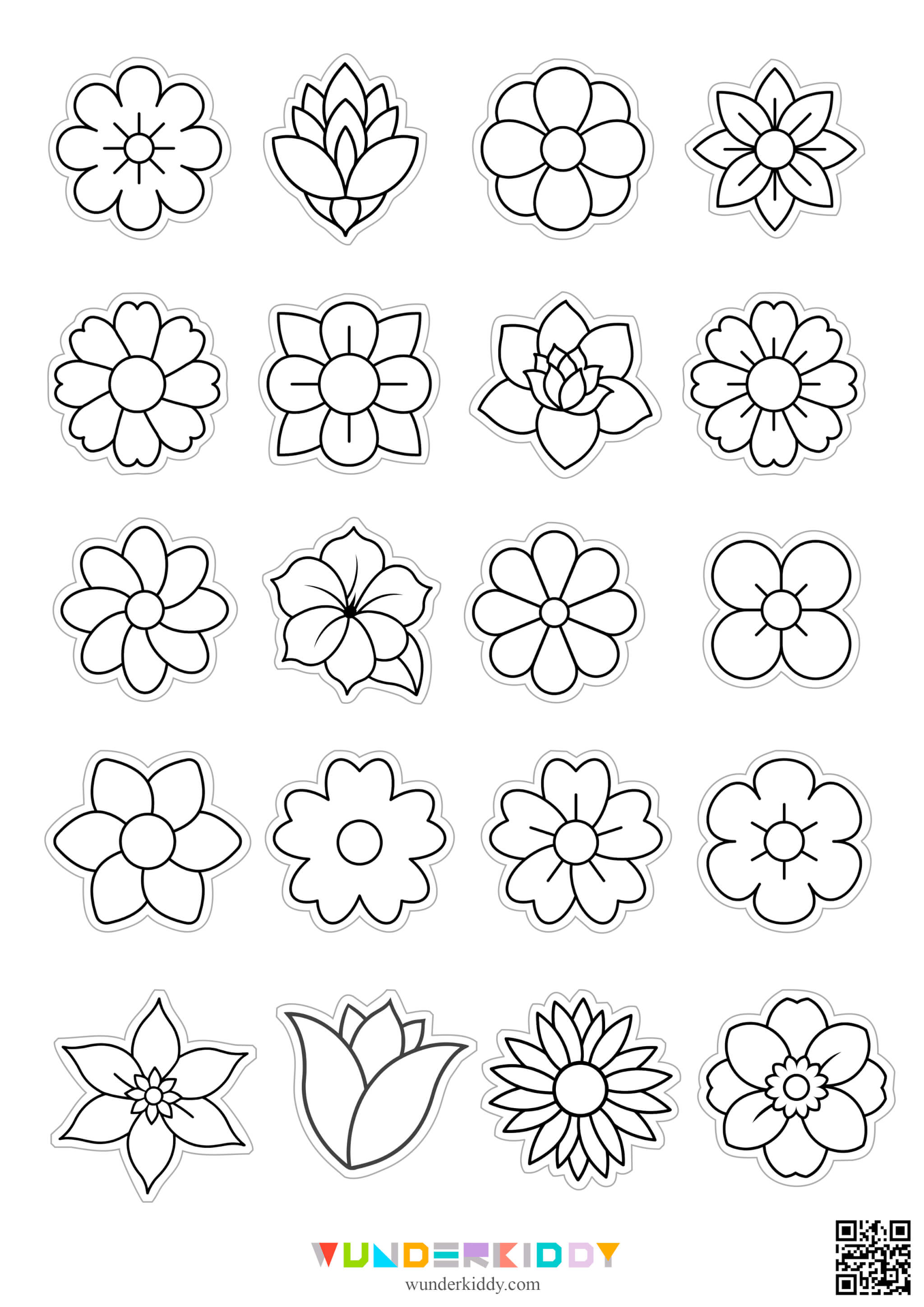 DIY Spring Decoration: Paper Flower Wreath Template - Image 3