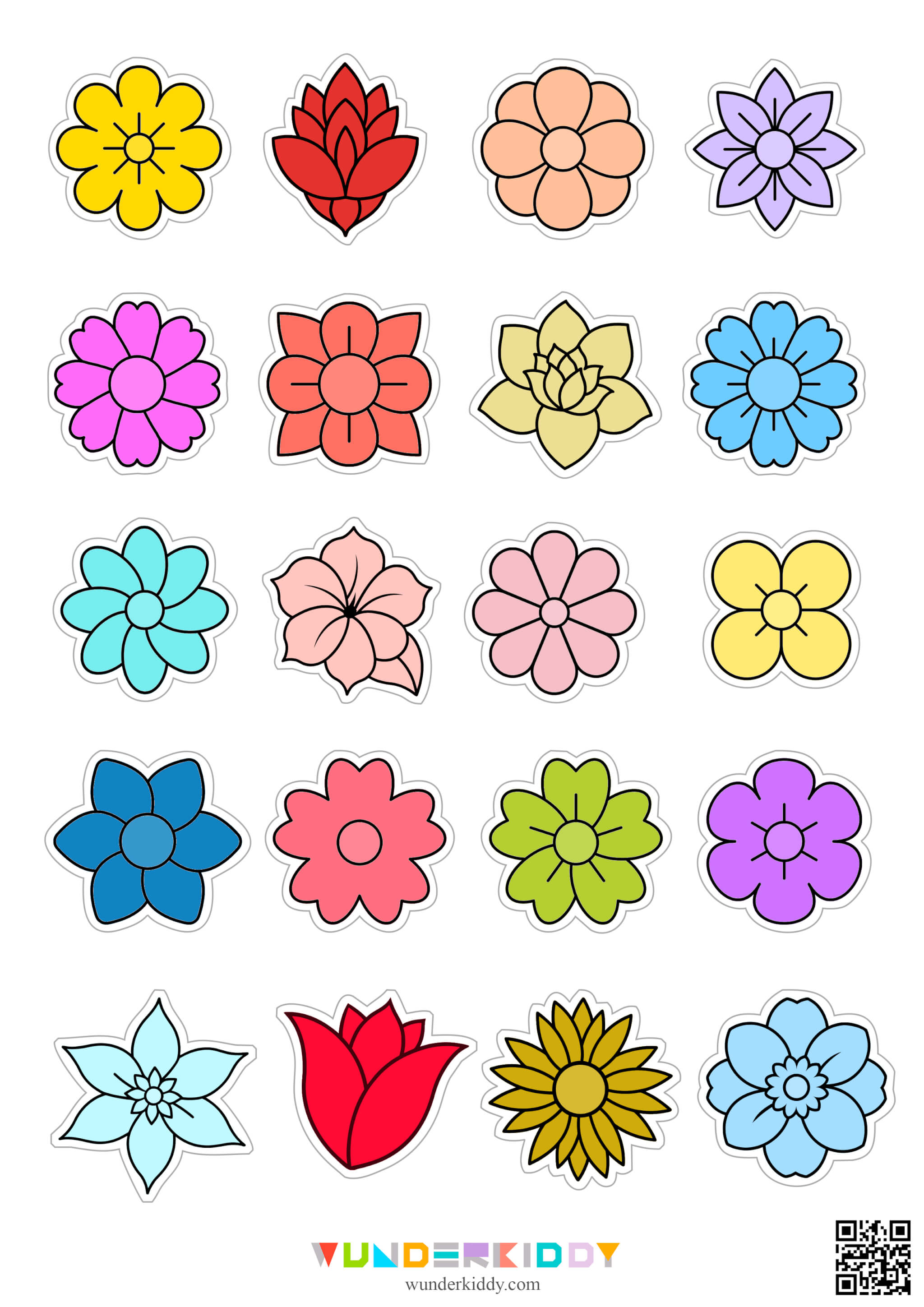 DIY Spring Decoration: Paper Flower Wreath Template - Image 5