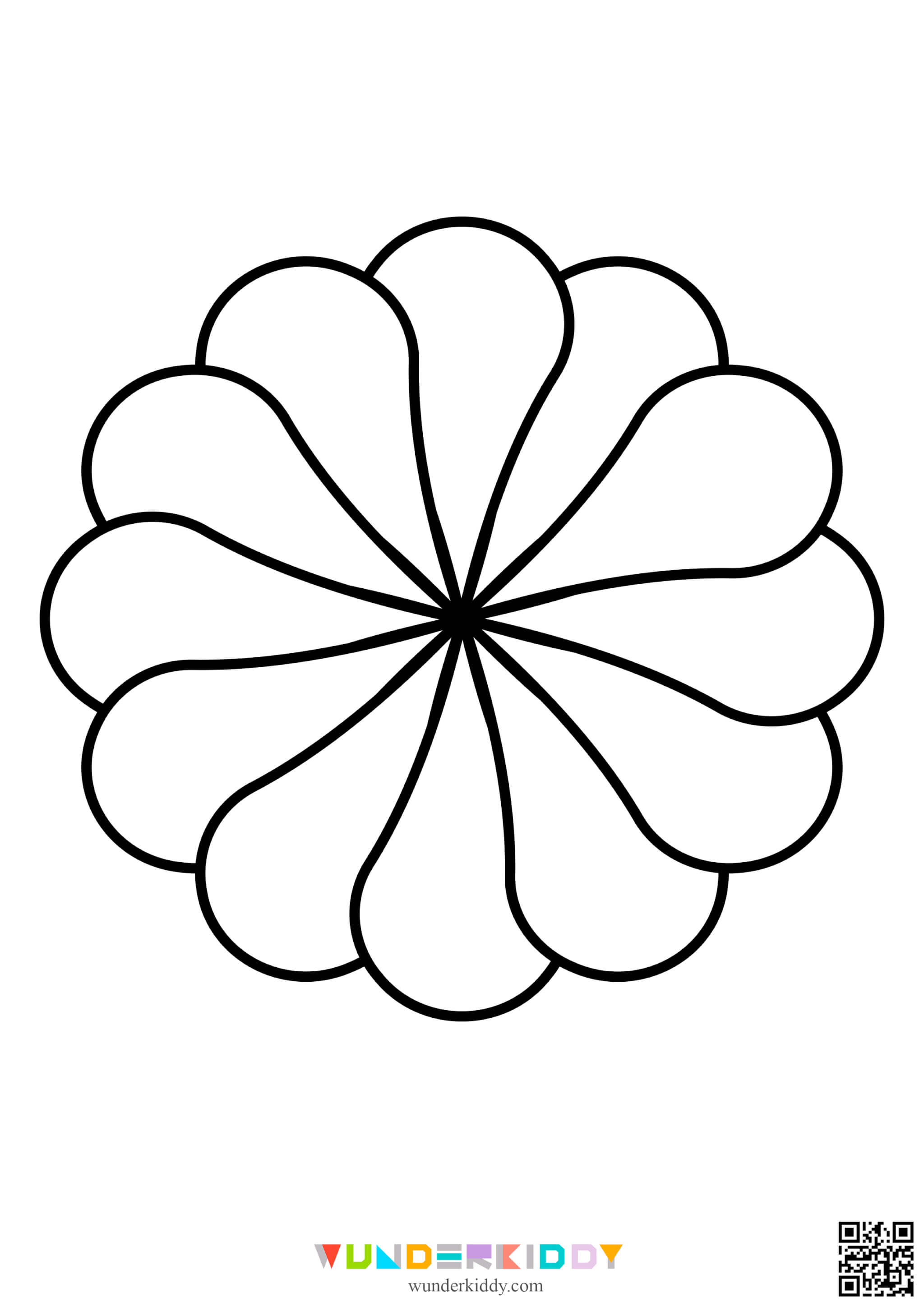 Flowers Coloring Pages for Kids - Image 4