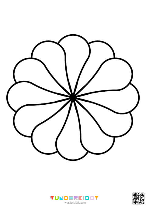 Flowers Coloring Pages for Kids - Image 4