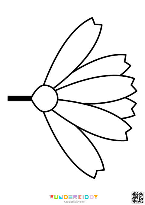 Flowers Coloring Pages for Kids - Image 8