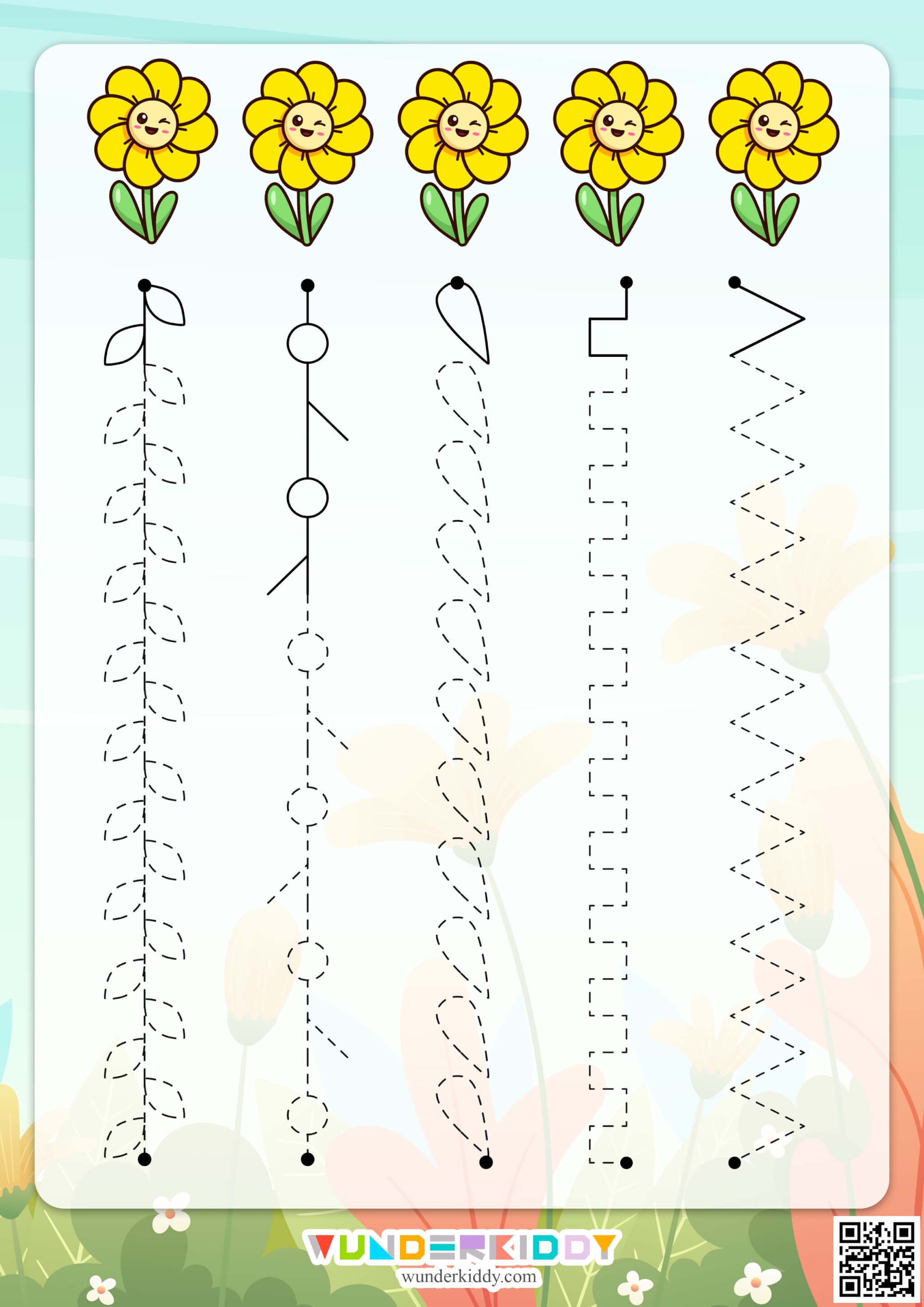 Spring Line Tracing Activity Sheets - Image 3